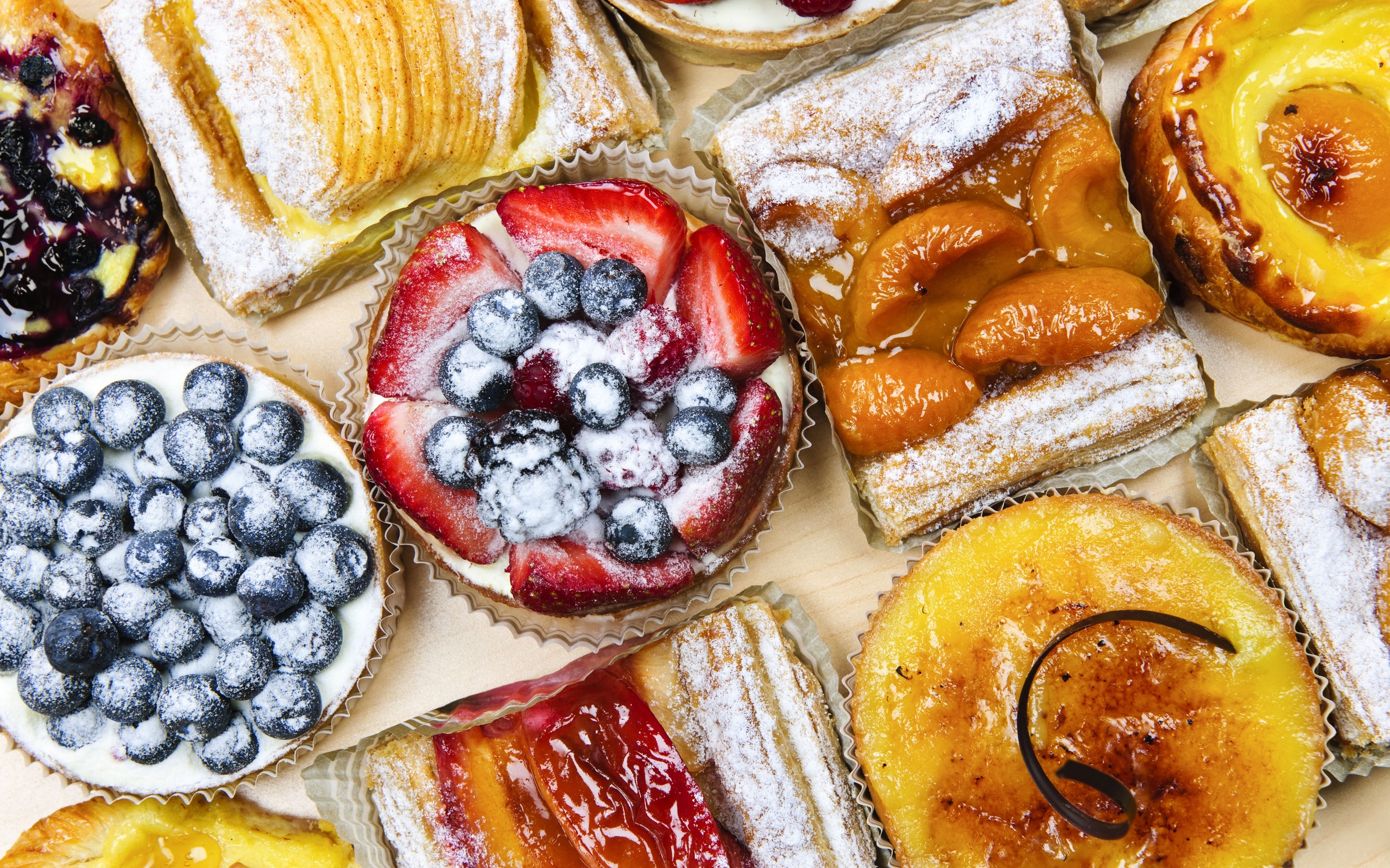 Download mobile wallpaper Food, Dessert, Cake, Berry, Fruit, Sweets, Sugar for free.