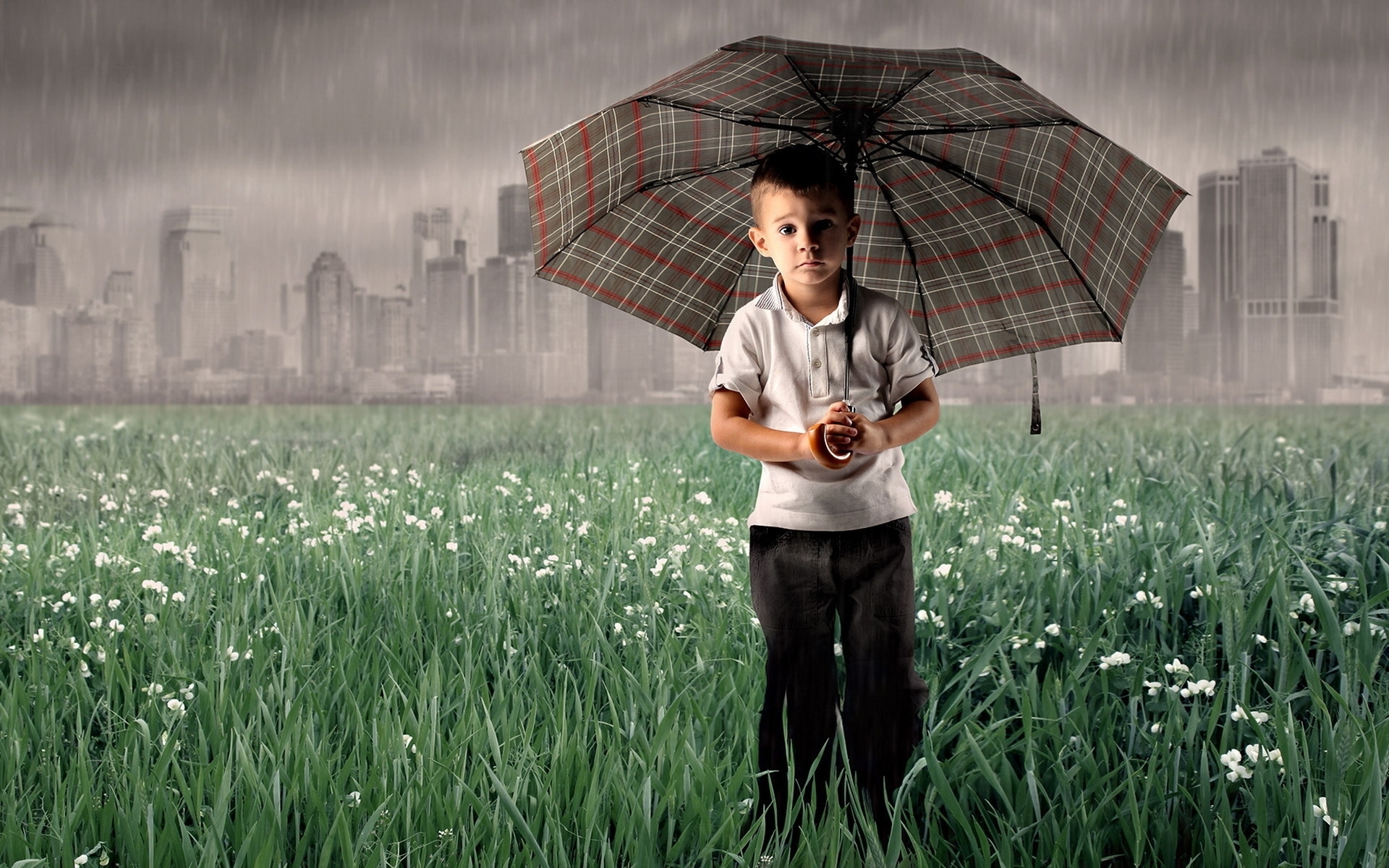 children, people, rain cell phone wallpapers