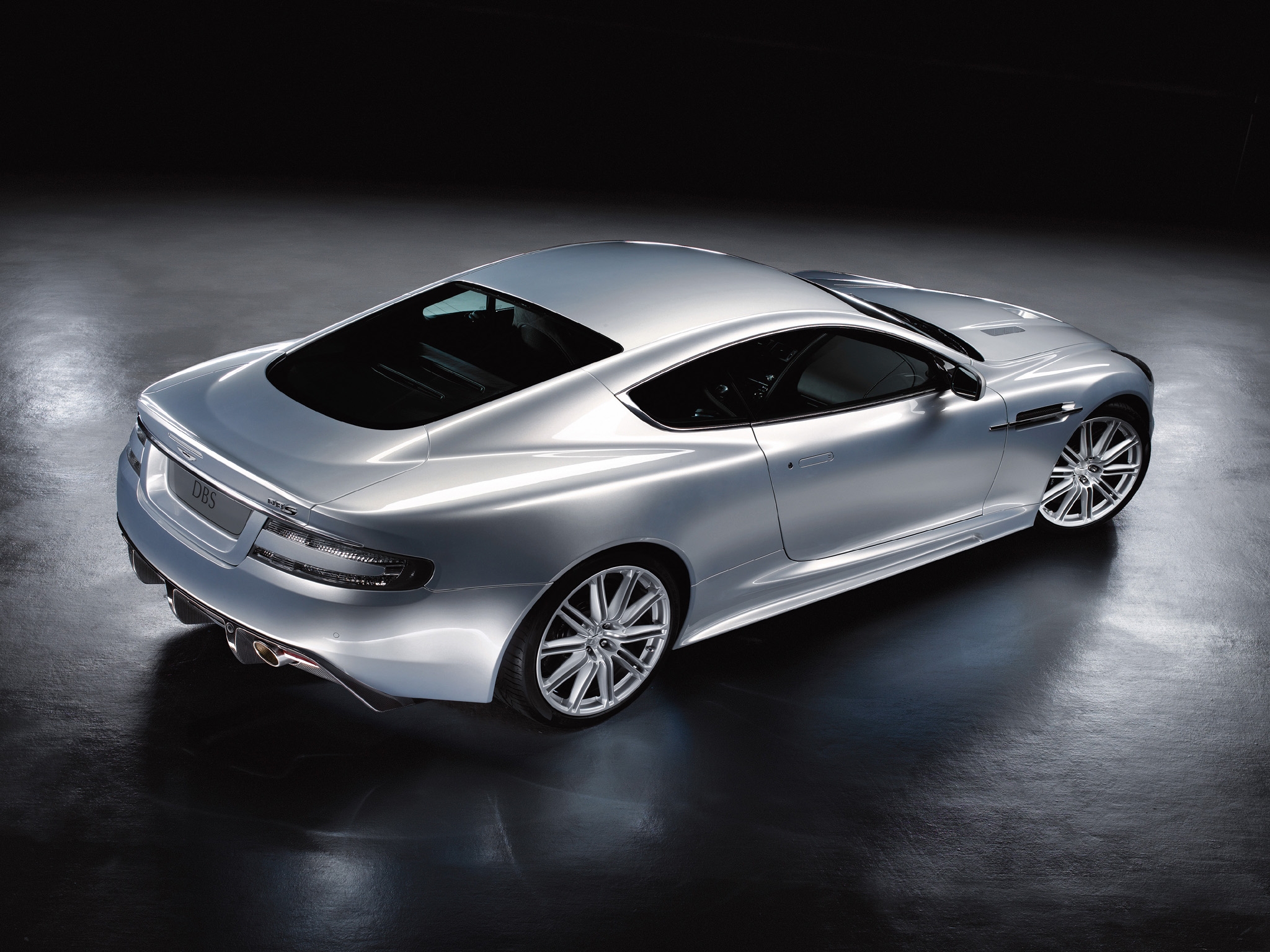 HD wallpaper auto, aston martin, cars, view from above, style, dbs, 2008, silver metallic