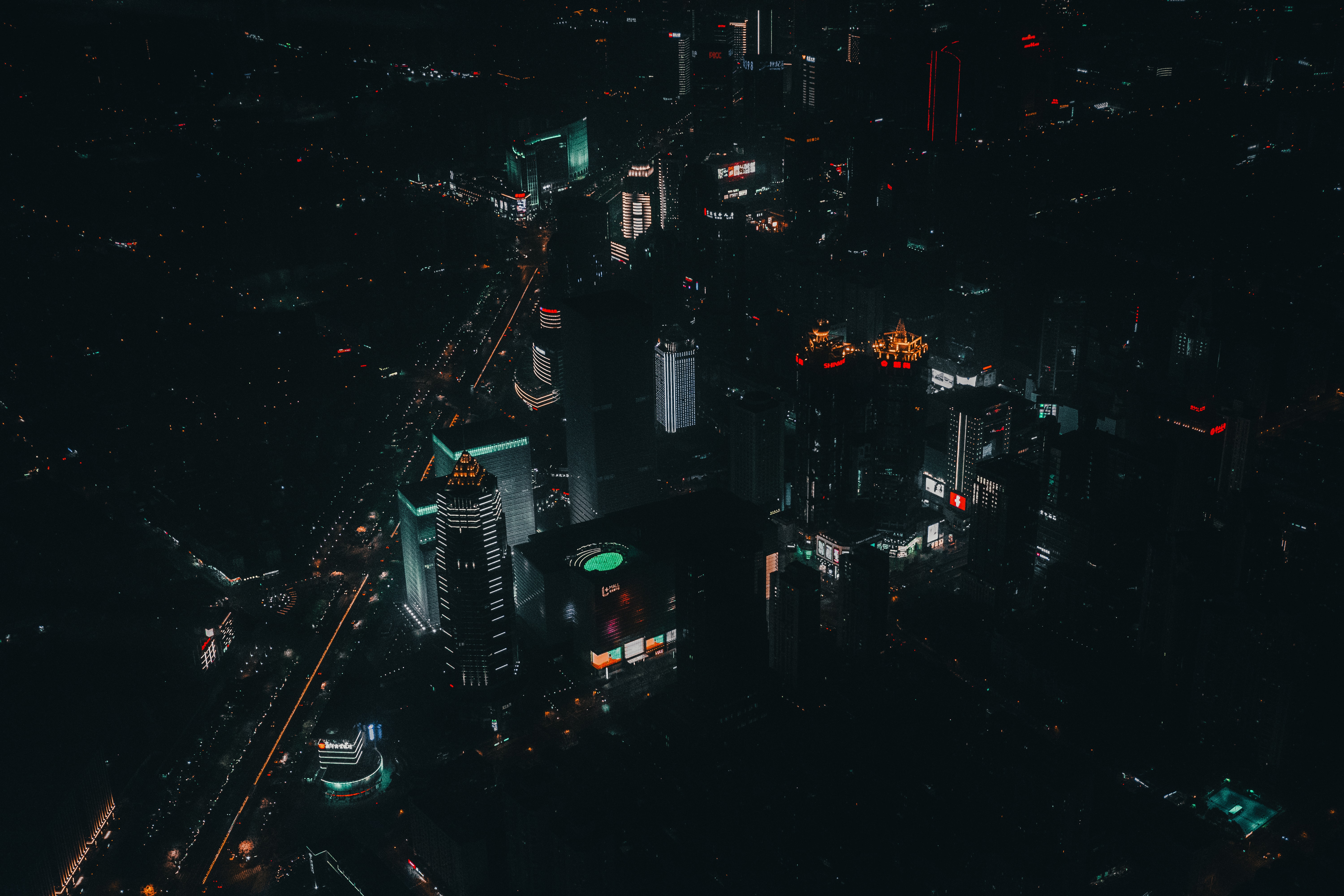 cities, night, city, building, lights, skyscrapers iphone wallpaper