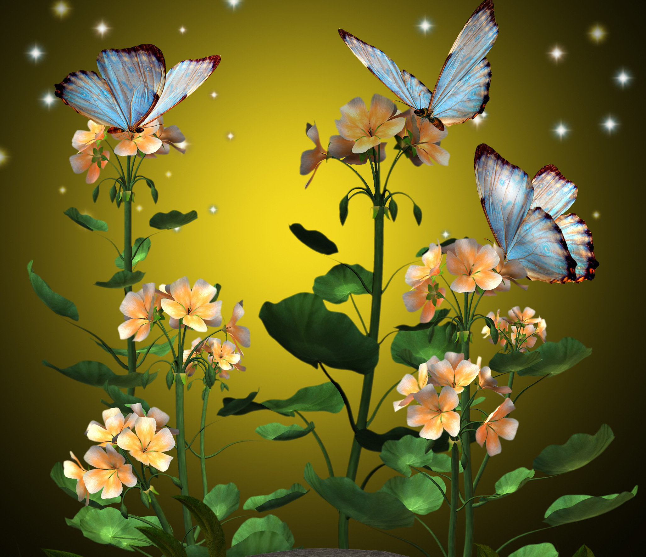 artistic, colorful, flower Desktop Wallpaper (No watermarks)
