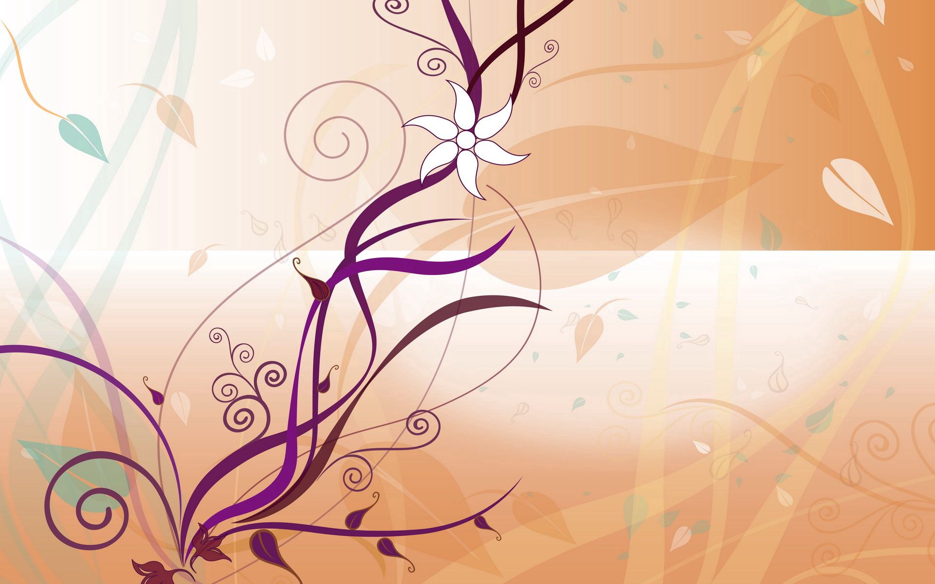 purple, bright, flowers, vector Lock Screen Images