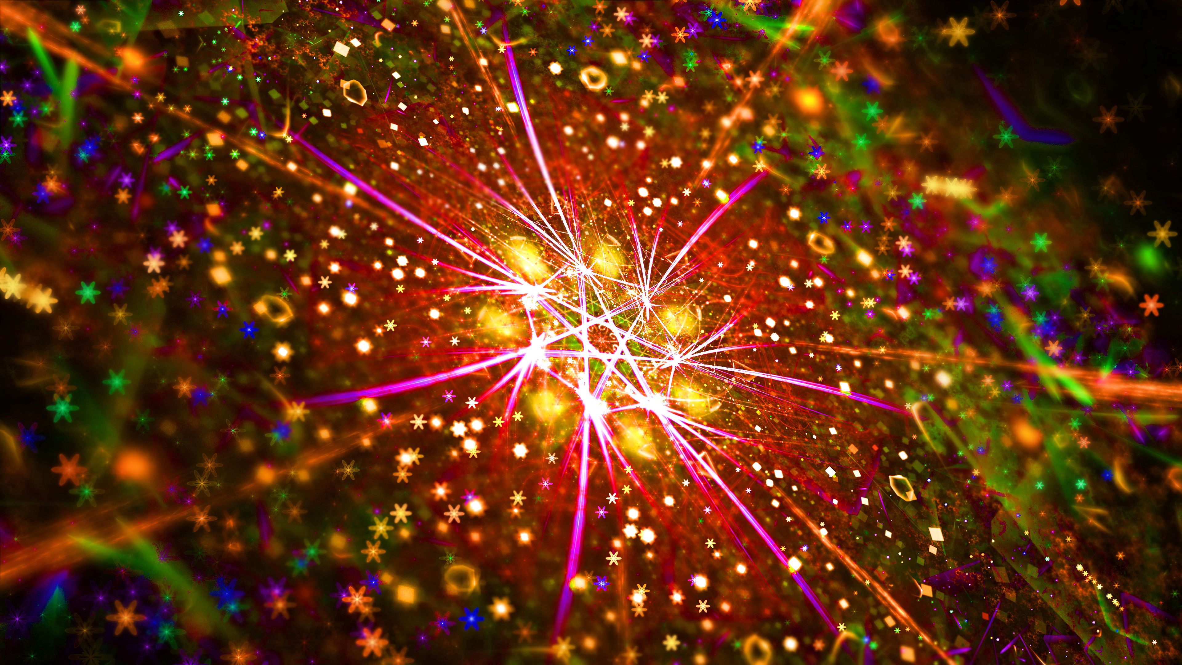 multicolored, abstract, glow, fractal collection of HD images