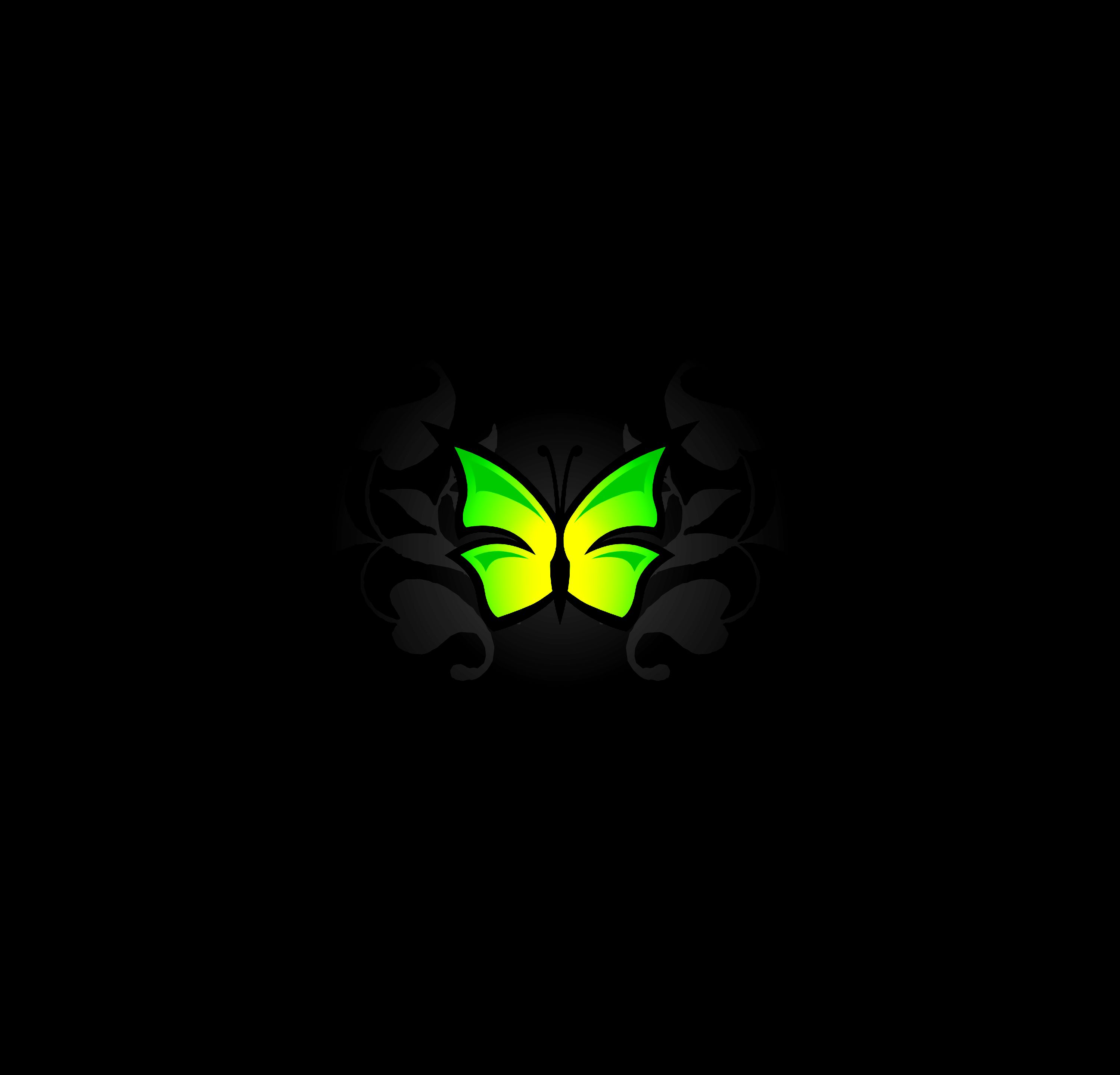 android butterfly, light green, vector, patterns, salad