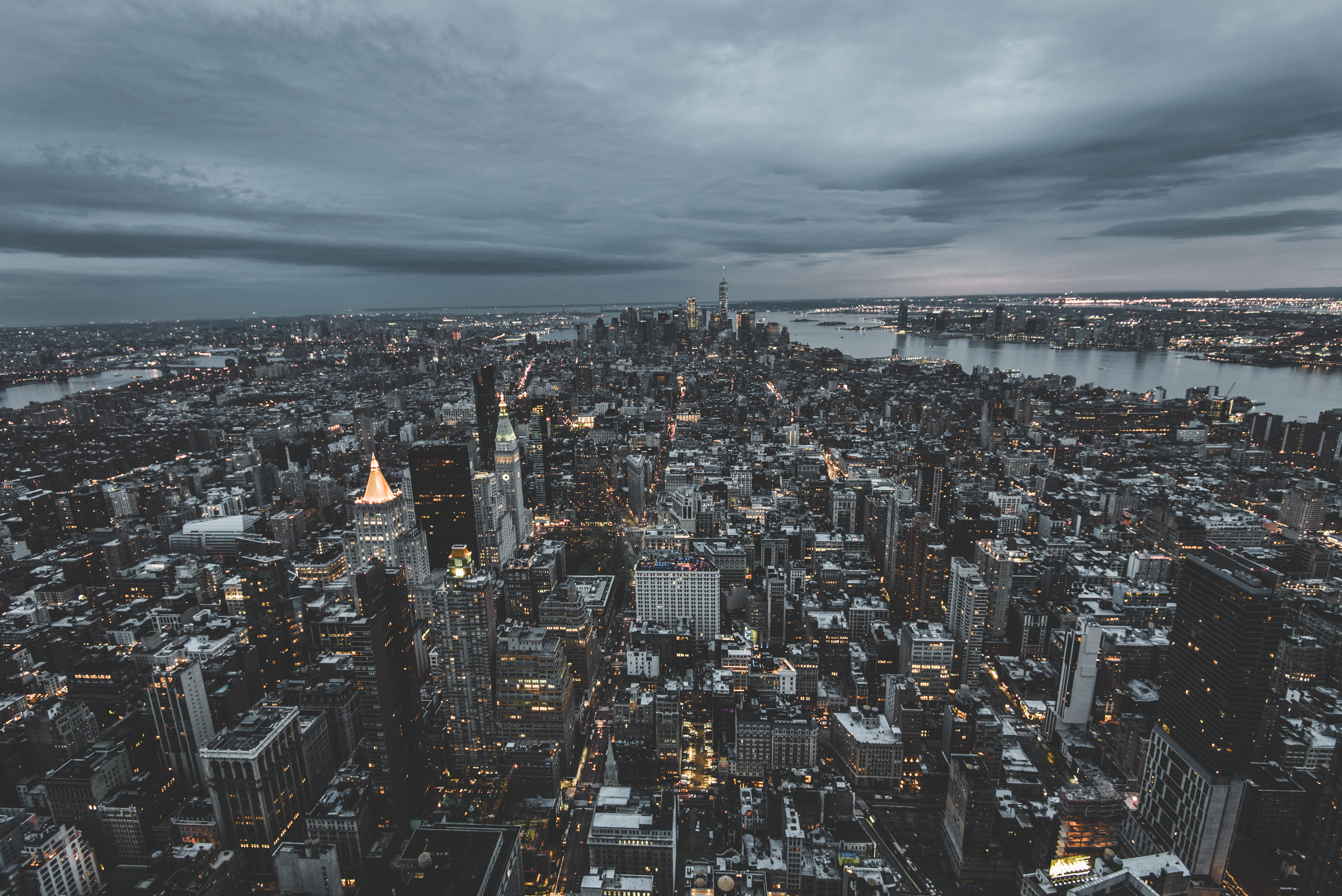 view from above, new york, skyscrapers, cities Phone Wallpaper