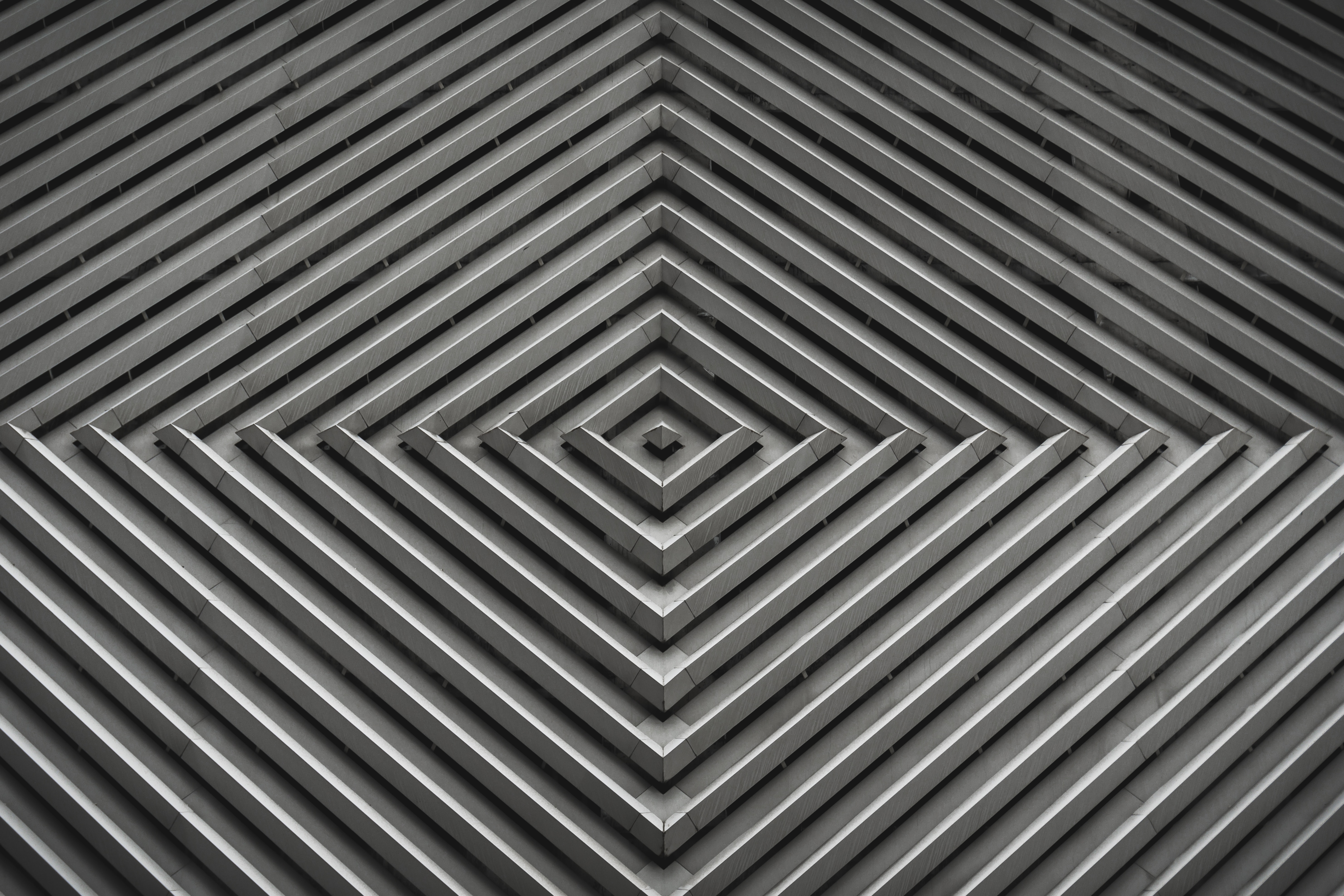 texture, lines, textures, grey, ribbed, rhombuses, diamonds, fluted 4K Ultra