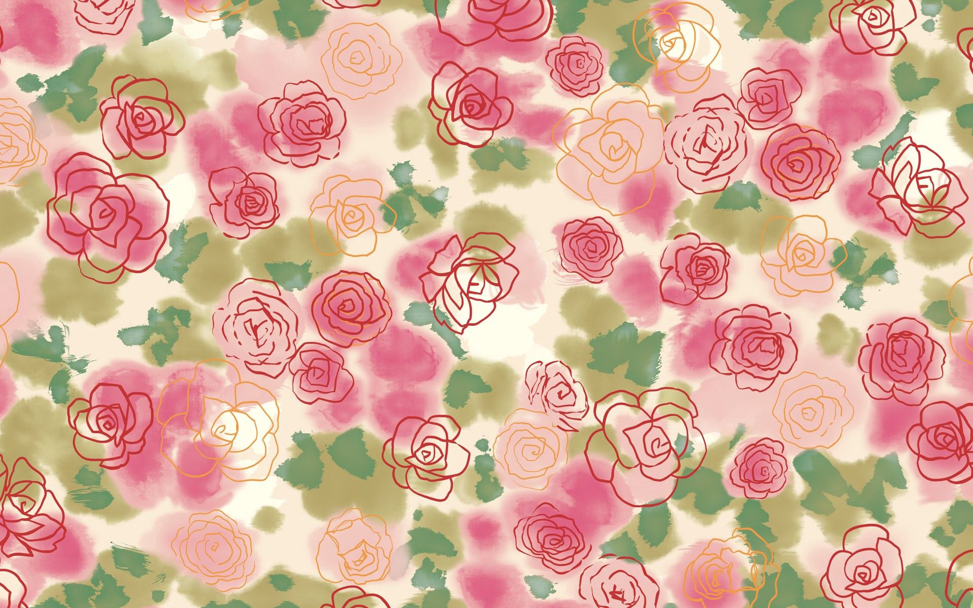 drawing, flowers, roses, light, texture, textures, picture, light coloured wallpapers for tablet