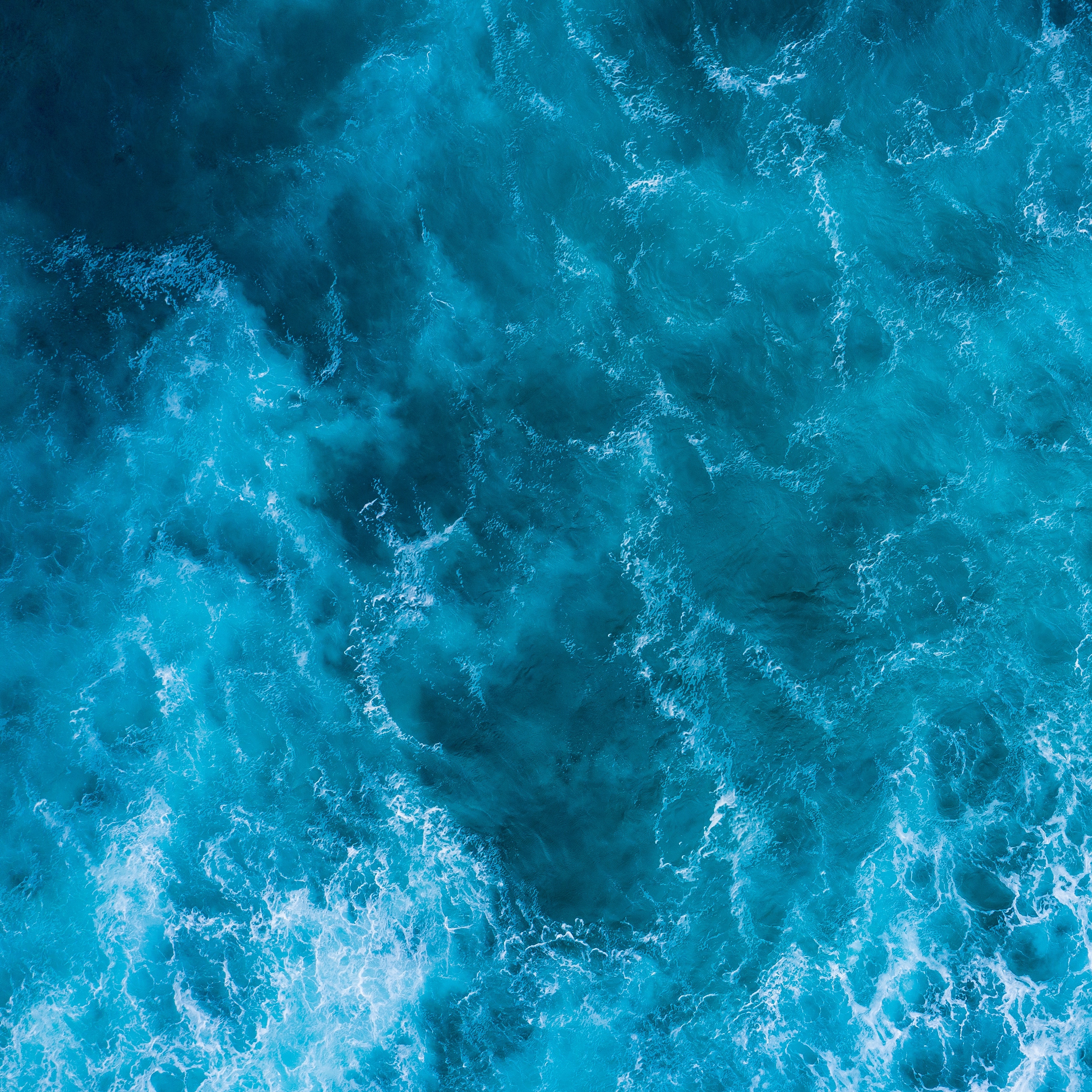 waves, water, blue, view from above, texture, textures, surface