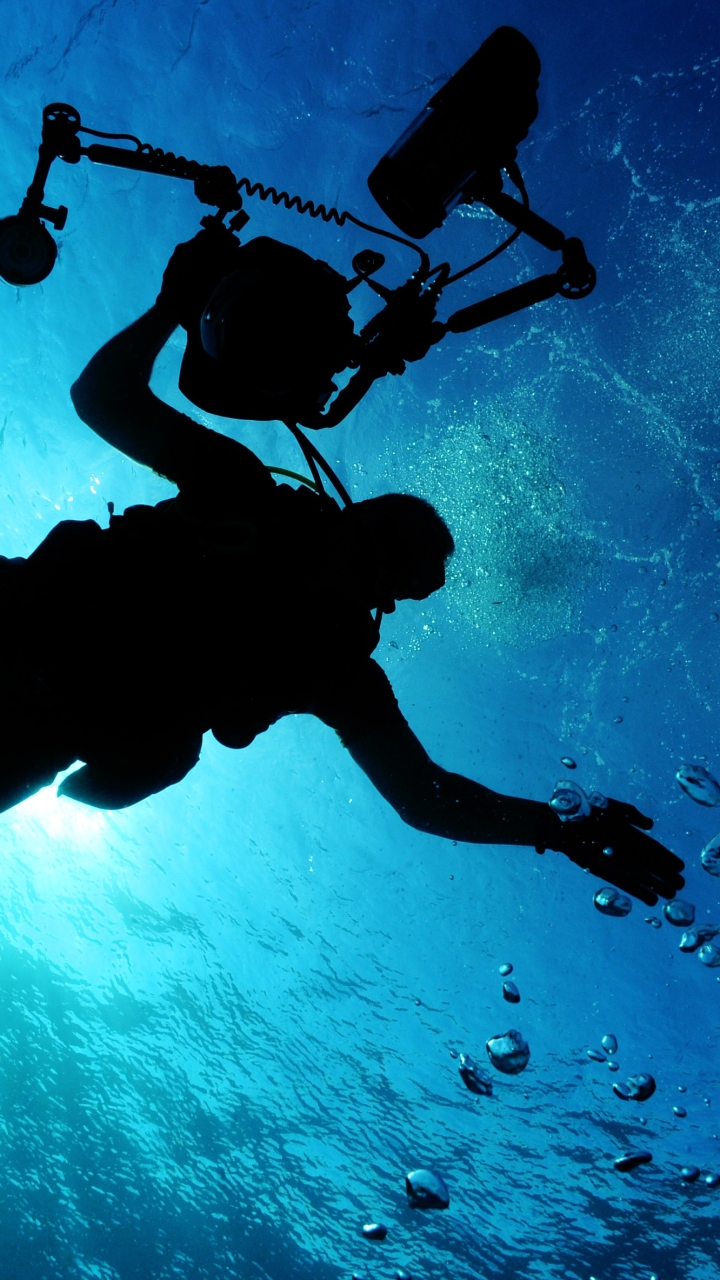 sports, scuba diving, scuba diver, camera, diver, light, underwater, ocean QHD
