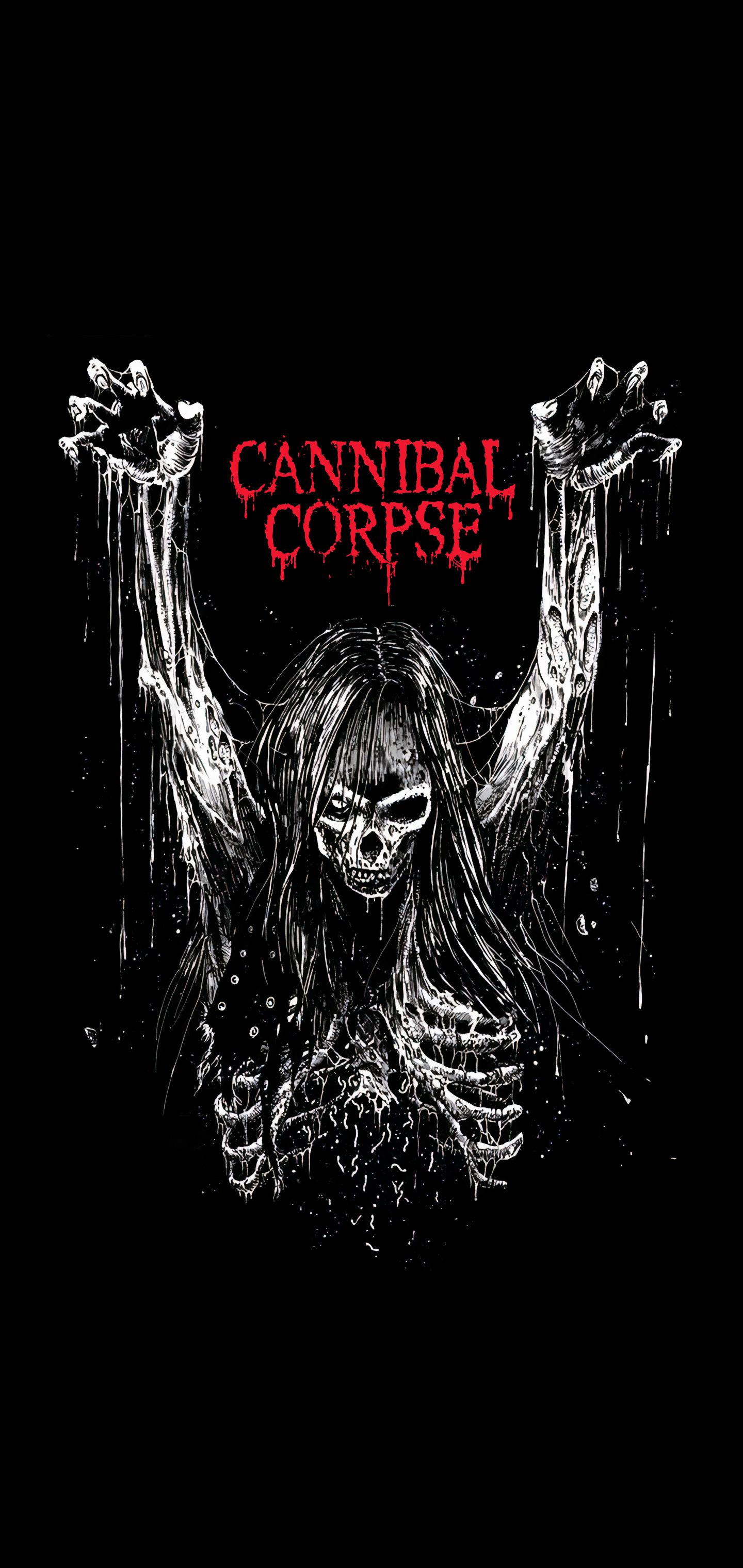 Wallpaper for mobile devices music, cannibal corpse
