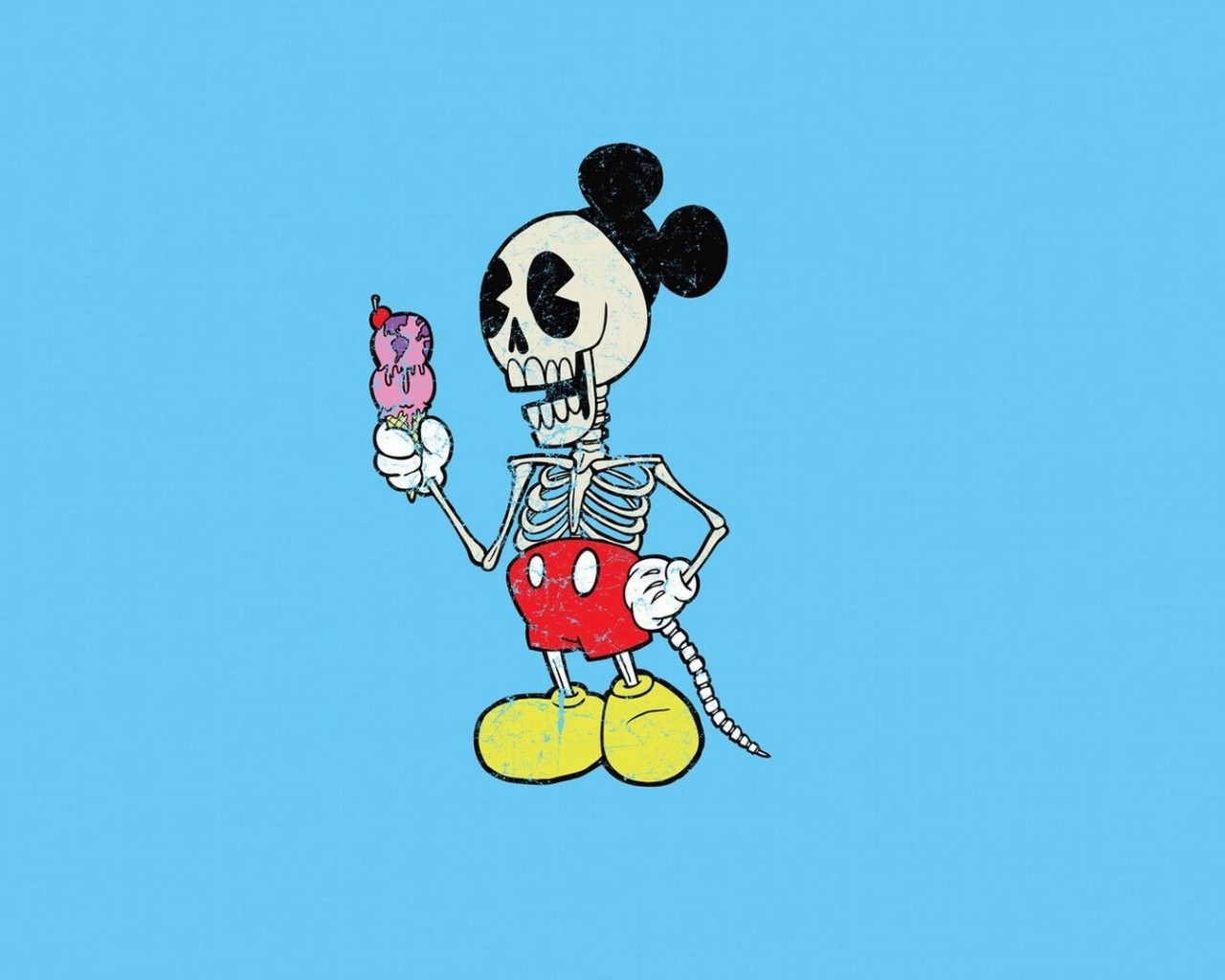 skeletons, cartoon, funny, background, turquoise cellphone