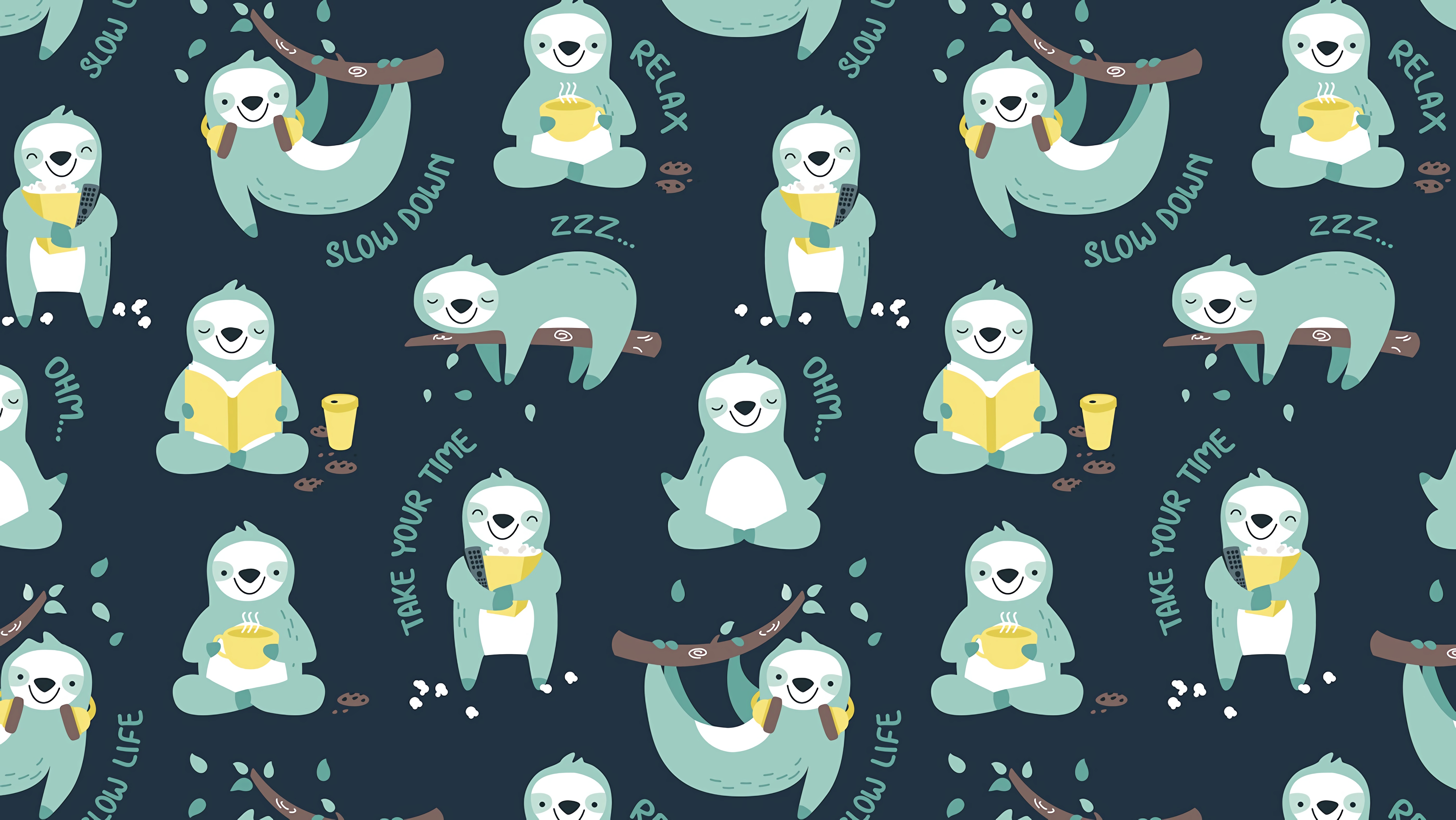 funny, art, pattern, texture, textures, relax, sloths cellphone
