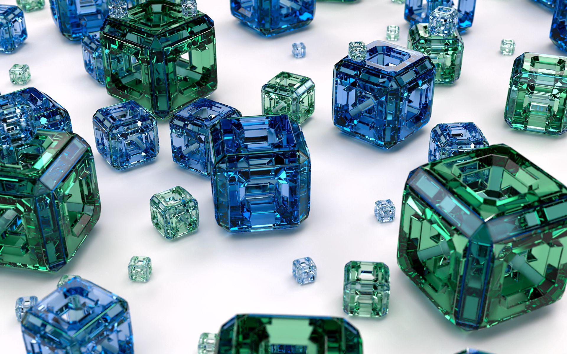56461 2560x1080 PC pictures for free, download 3d, blue, glass, cubes 2560x1080 wallpapers on your desktop