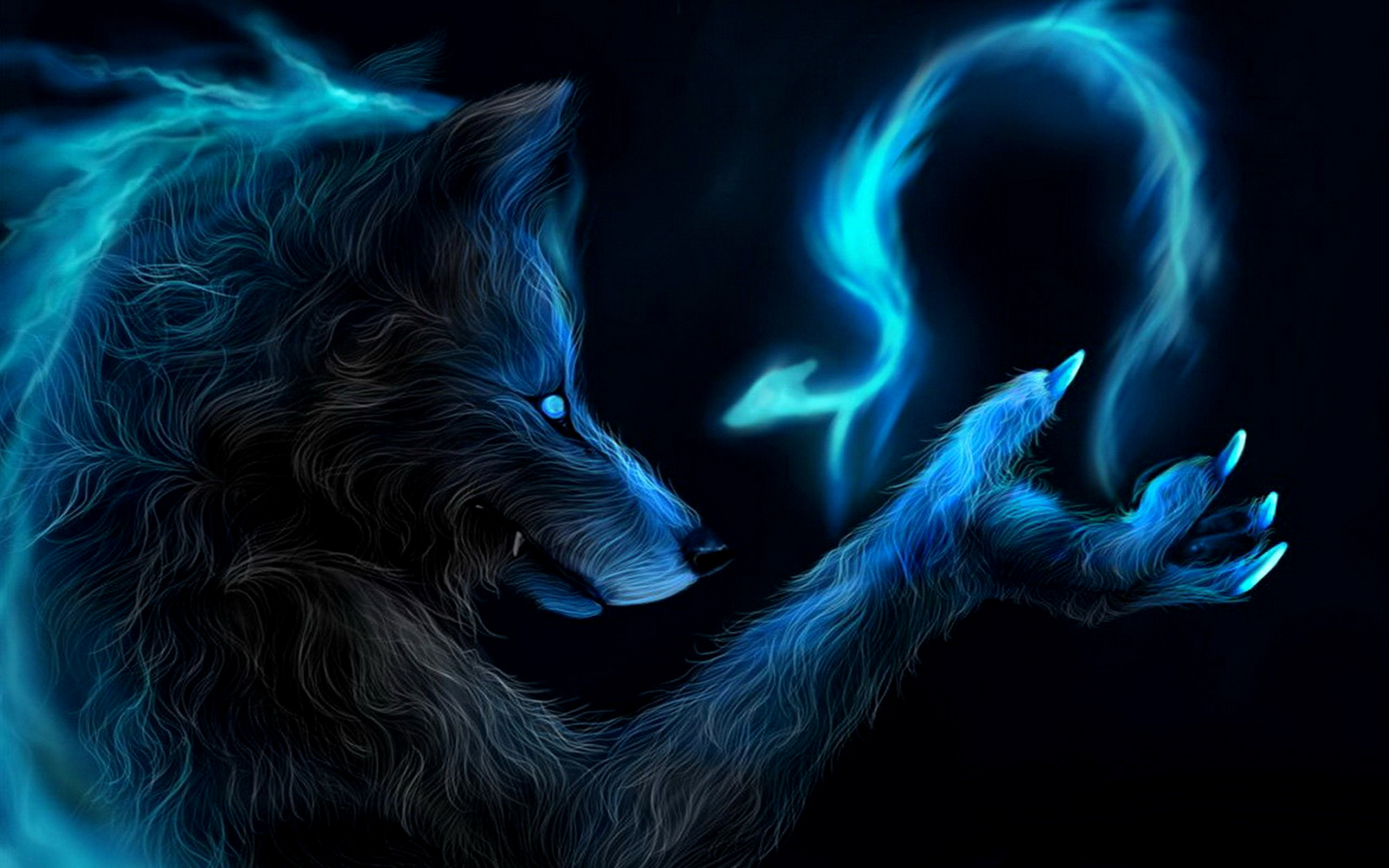 werewolf, wolf, dark 4K