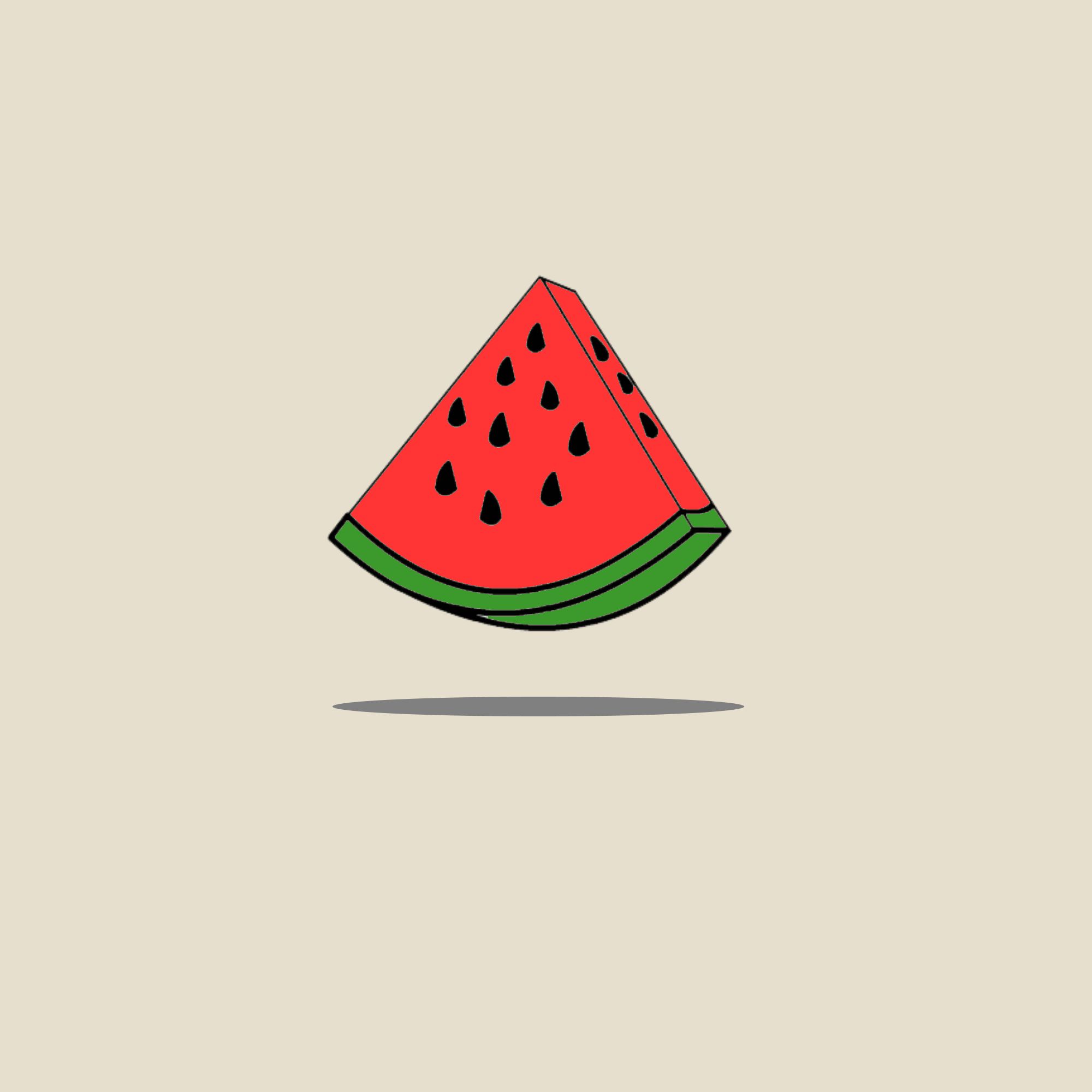 vector, art, minimalism, watermelon Full HD