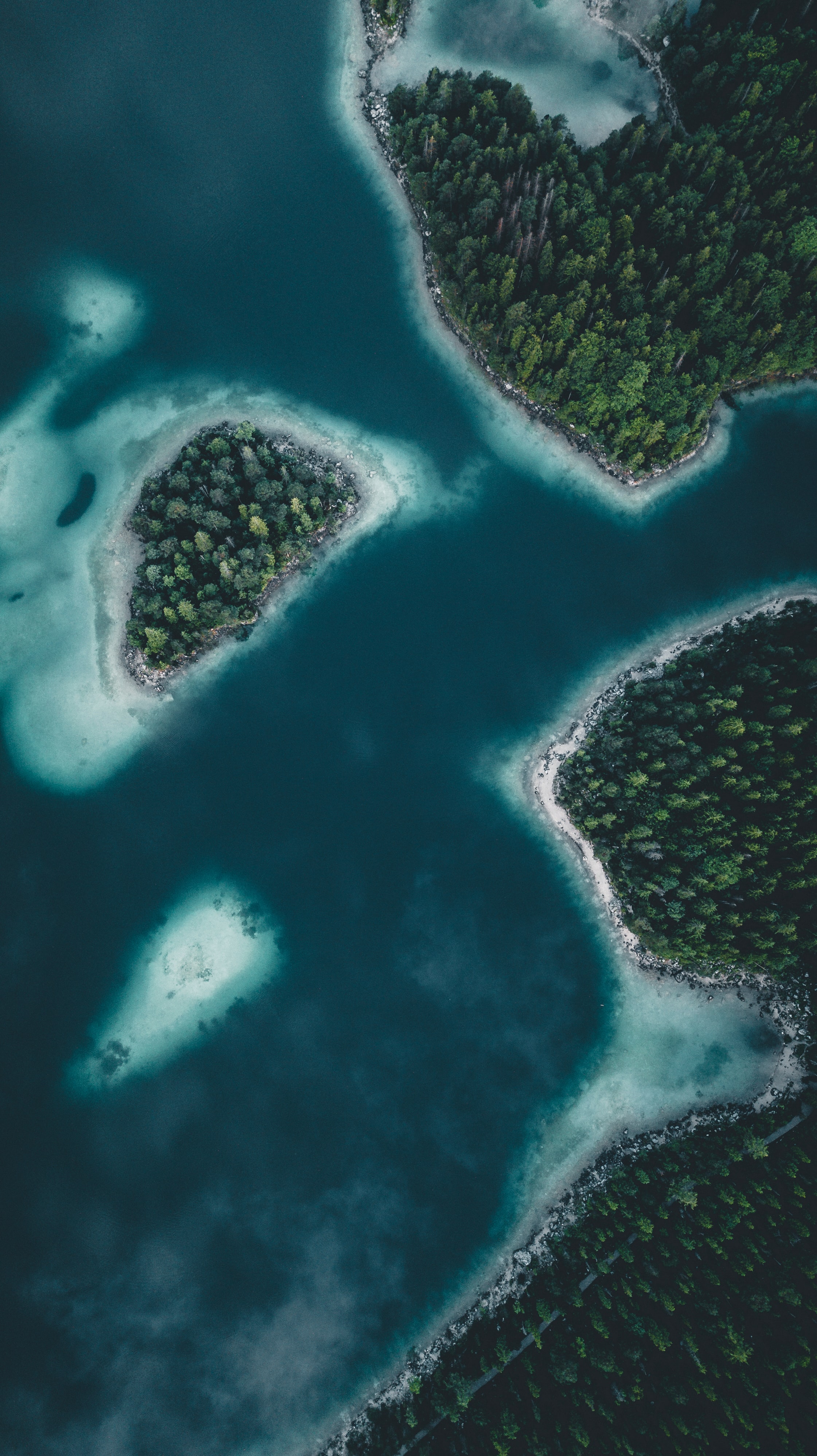 nature, water, view from above, earth, land, islands