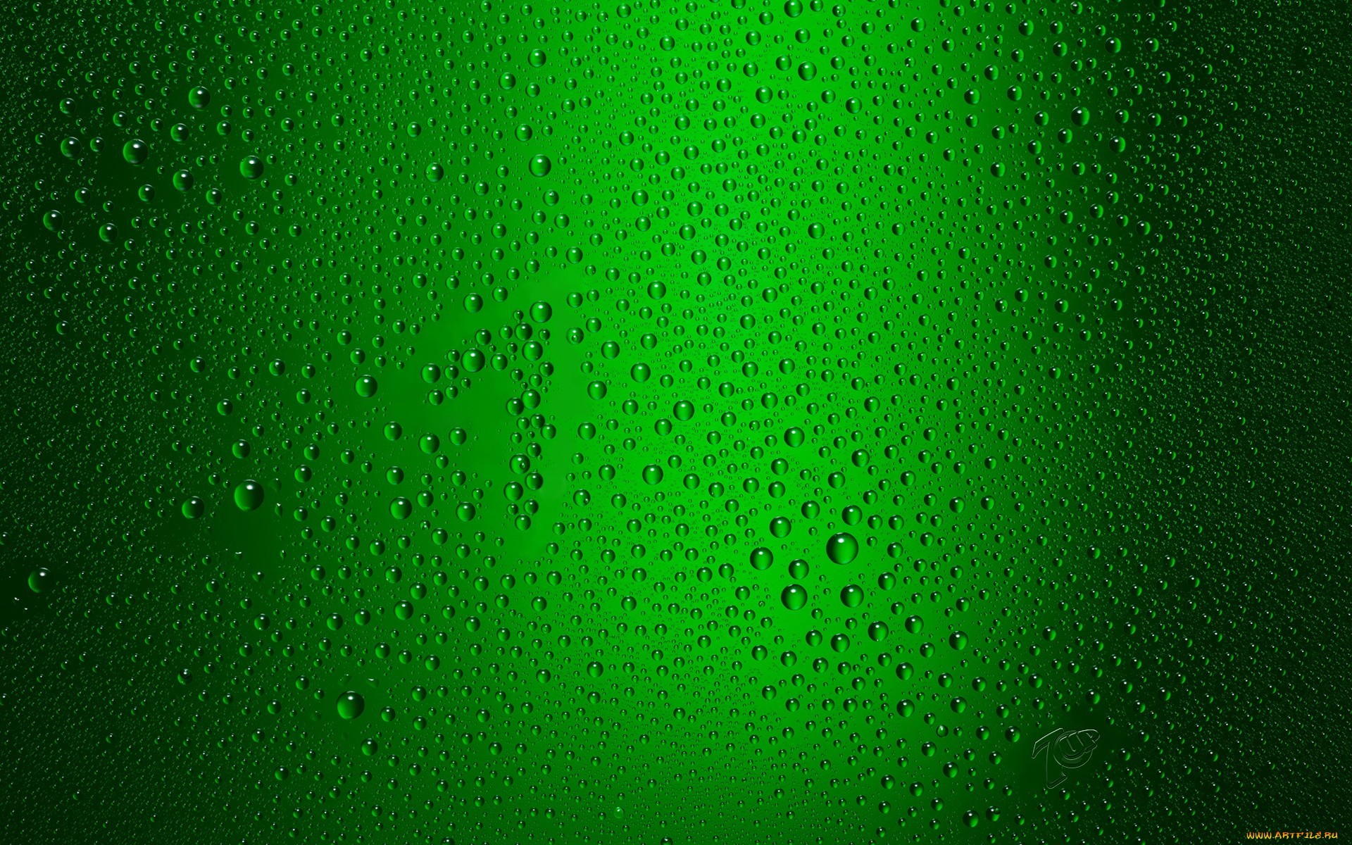 background, drops, green