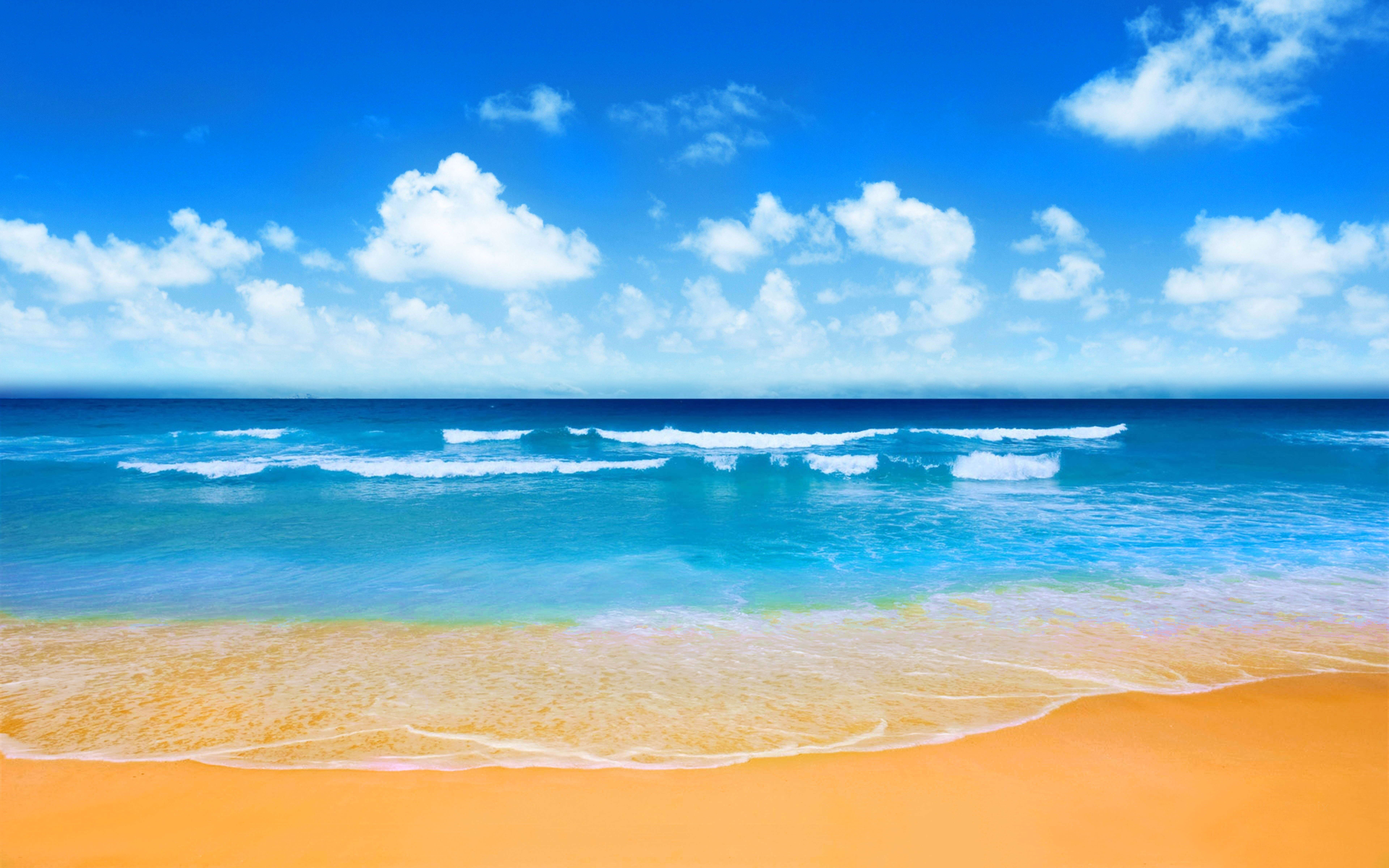 32k Linux summer, earth, beach