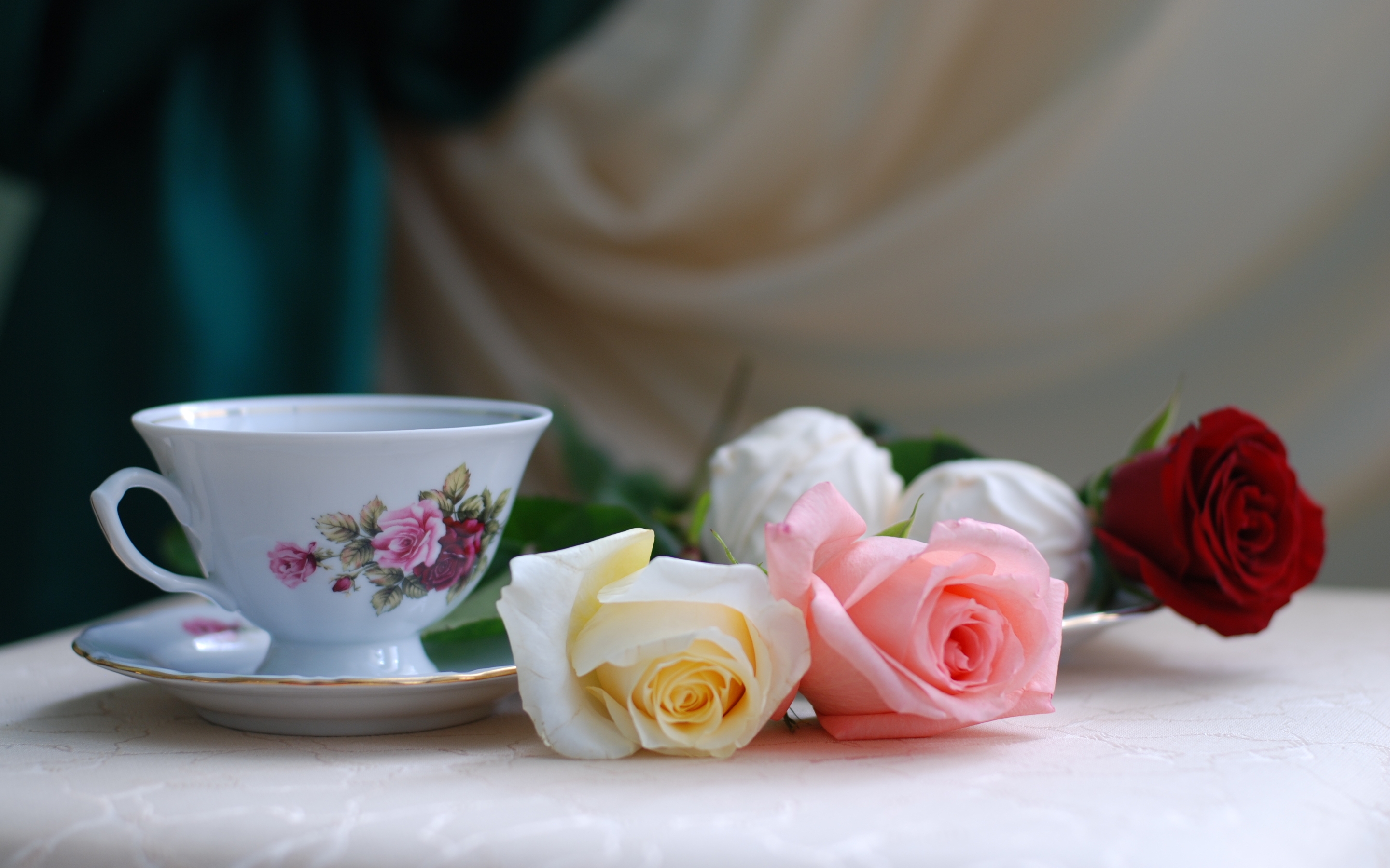 95020 Заставки і шпалери Зефір на телефон. Завантажити романтика, рози, чай, квіти картинки безкоштовно