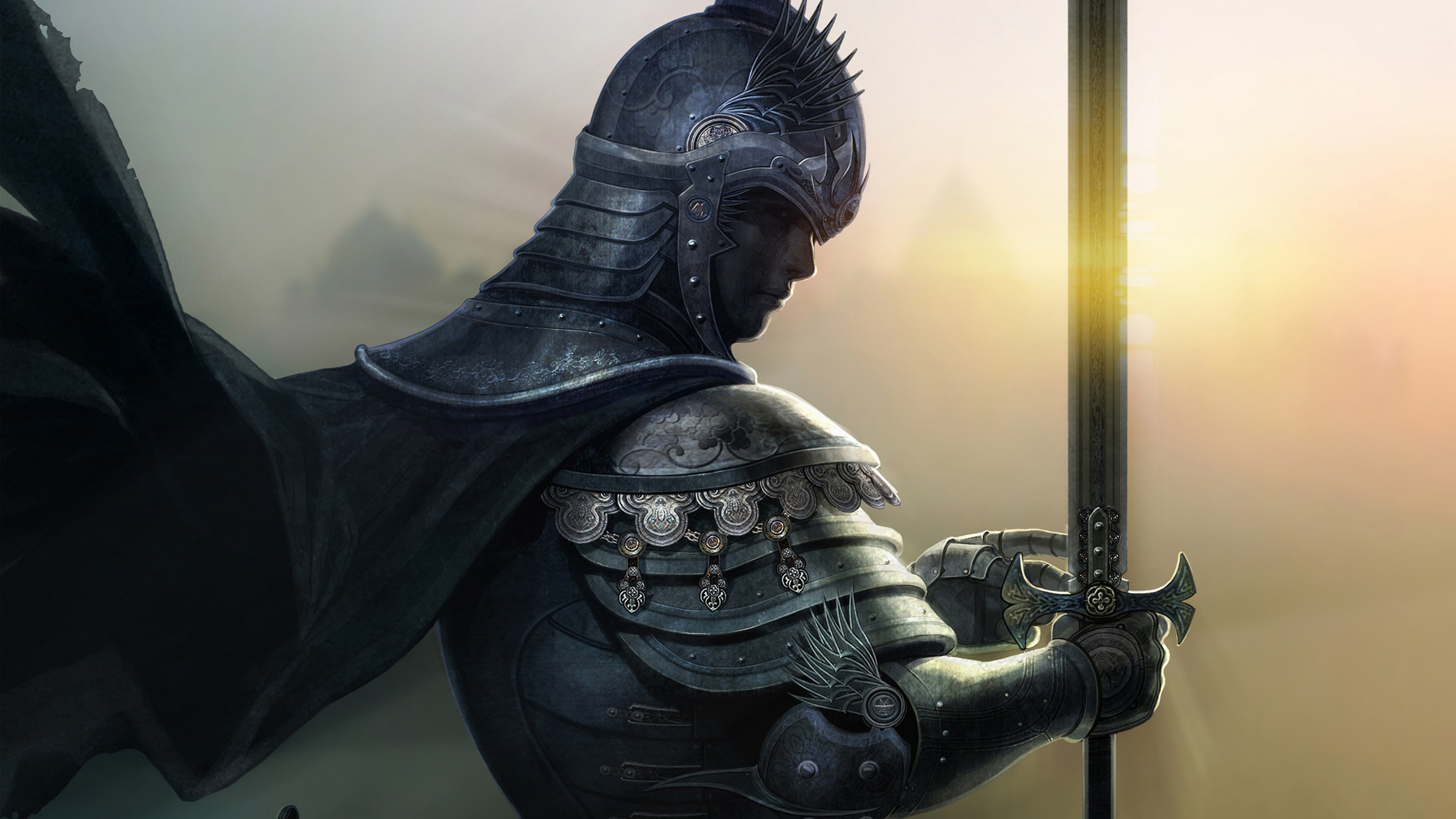 knight, fantasy, warrior HD wallpaper