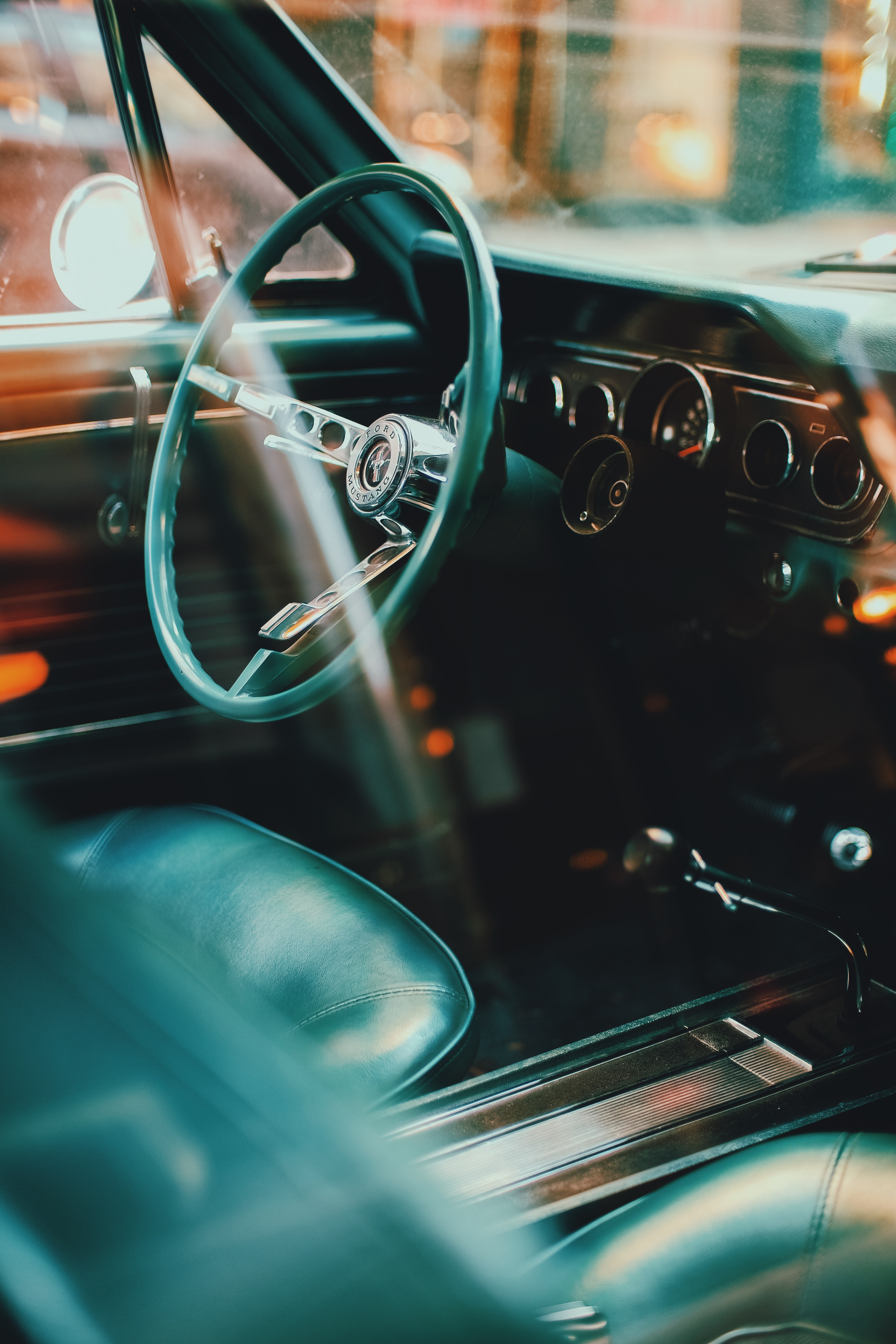 ford mustang, speedometer, steering wheel, rudder, sports, cars, sports car, salon