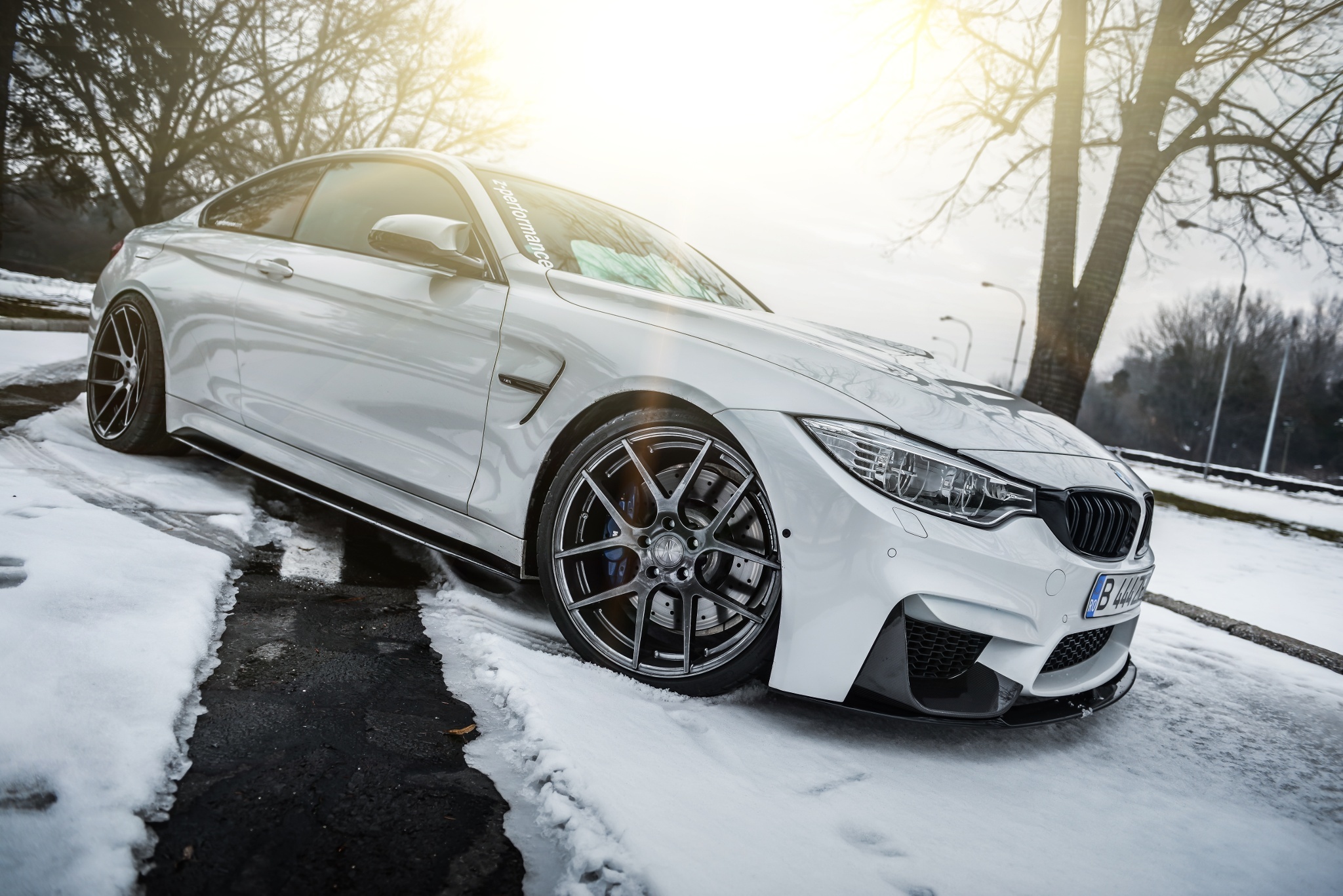 white, cars, bmw, lights Square Wallpapers