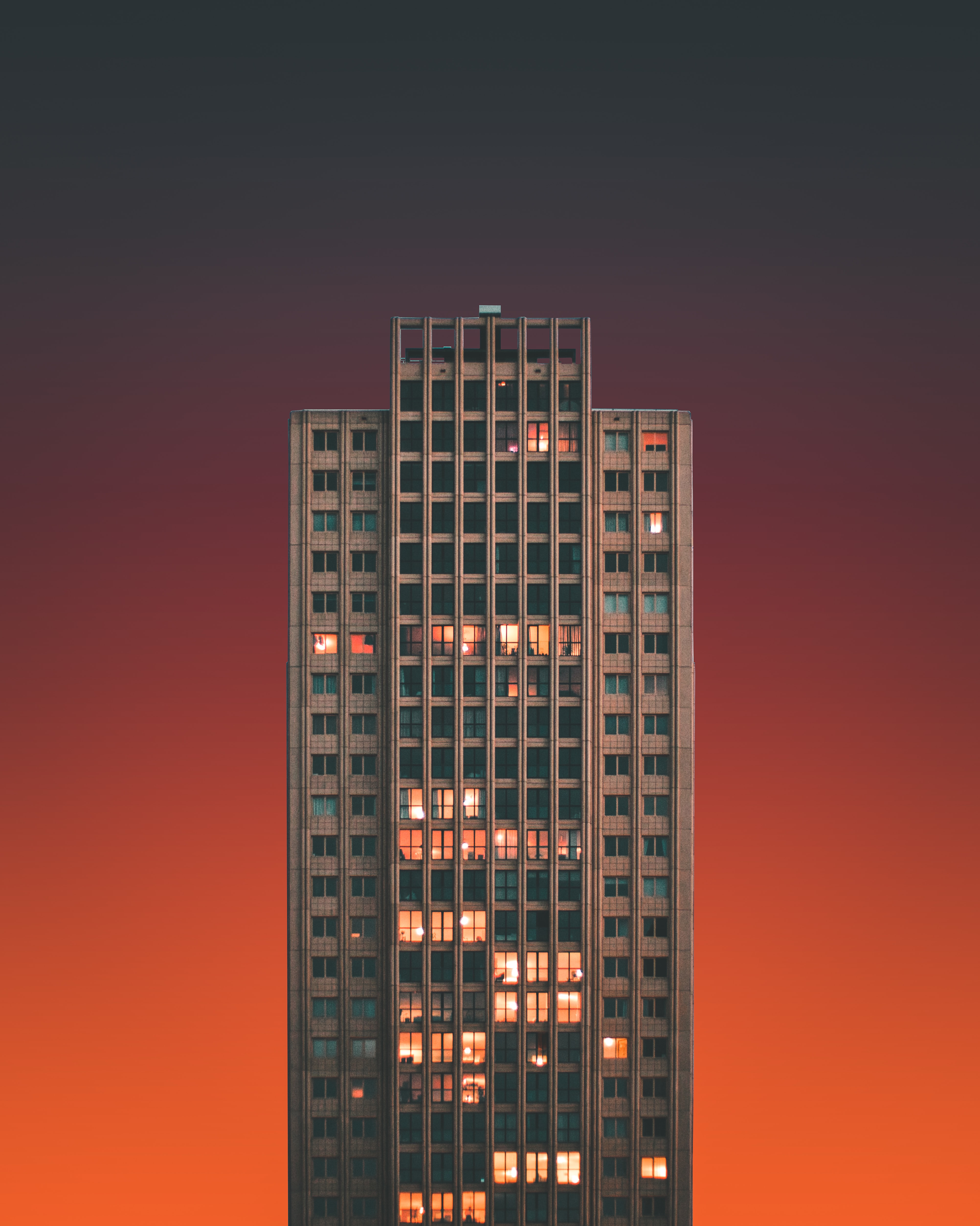 Widescreen image skyscraper, architecture, minimalism, building