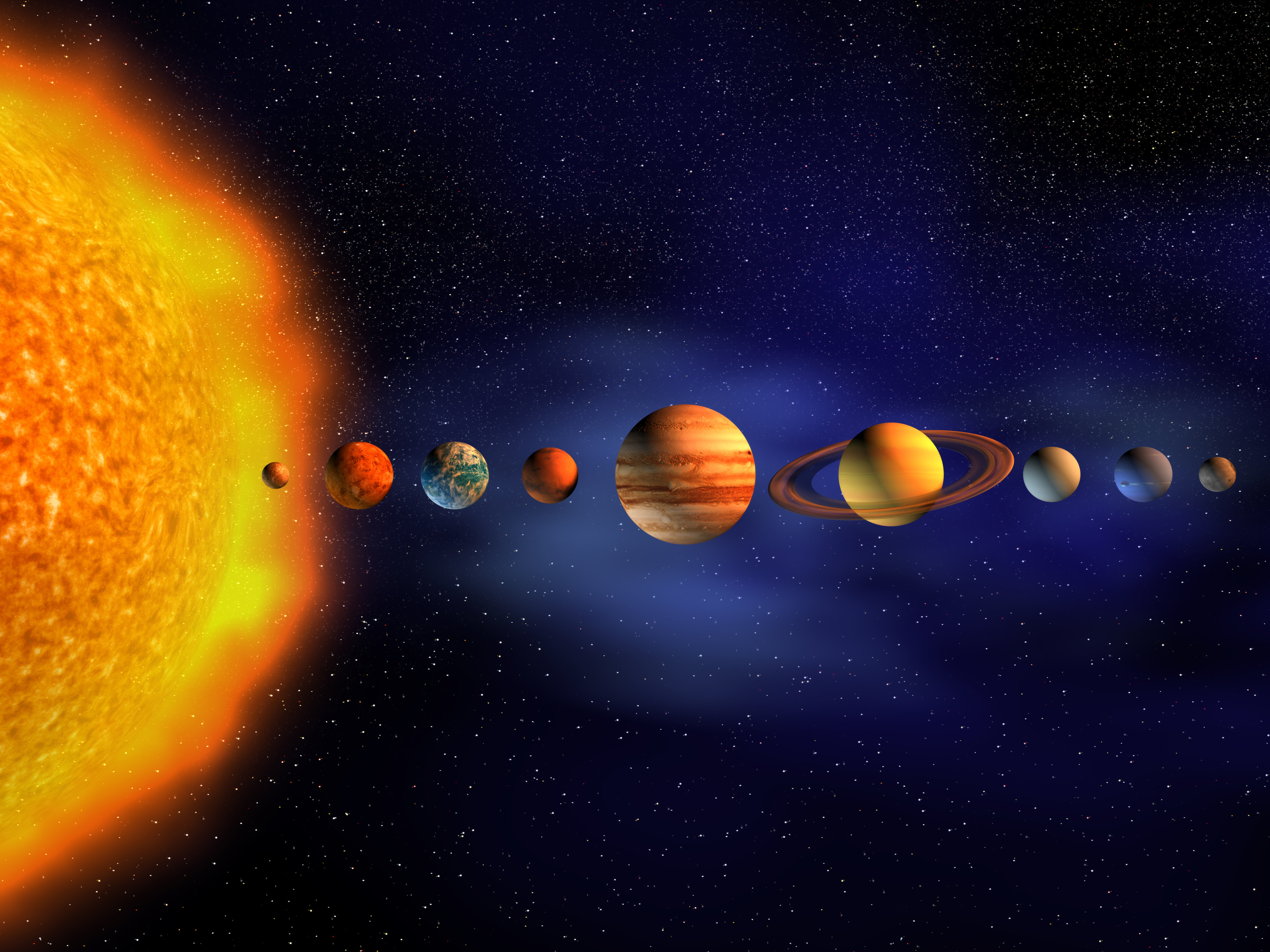 sci fi, solar system, planet, space