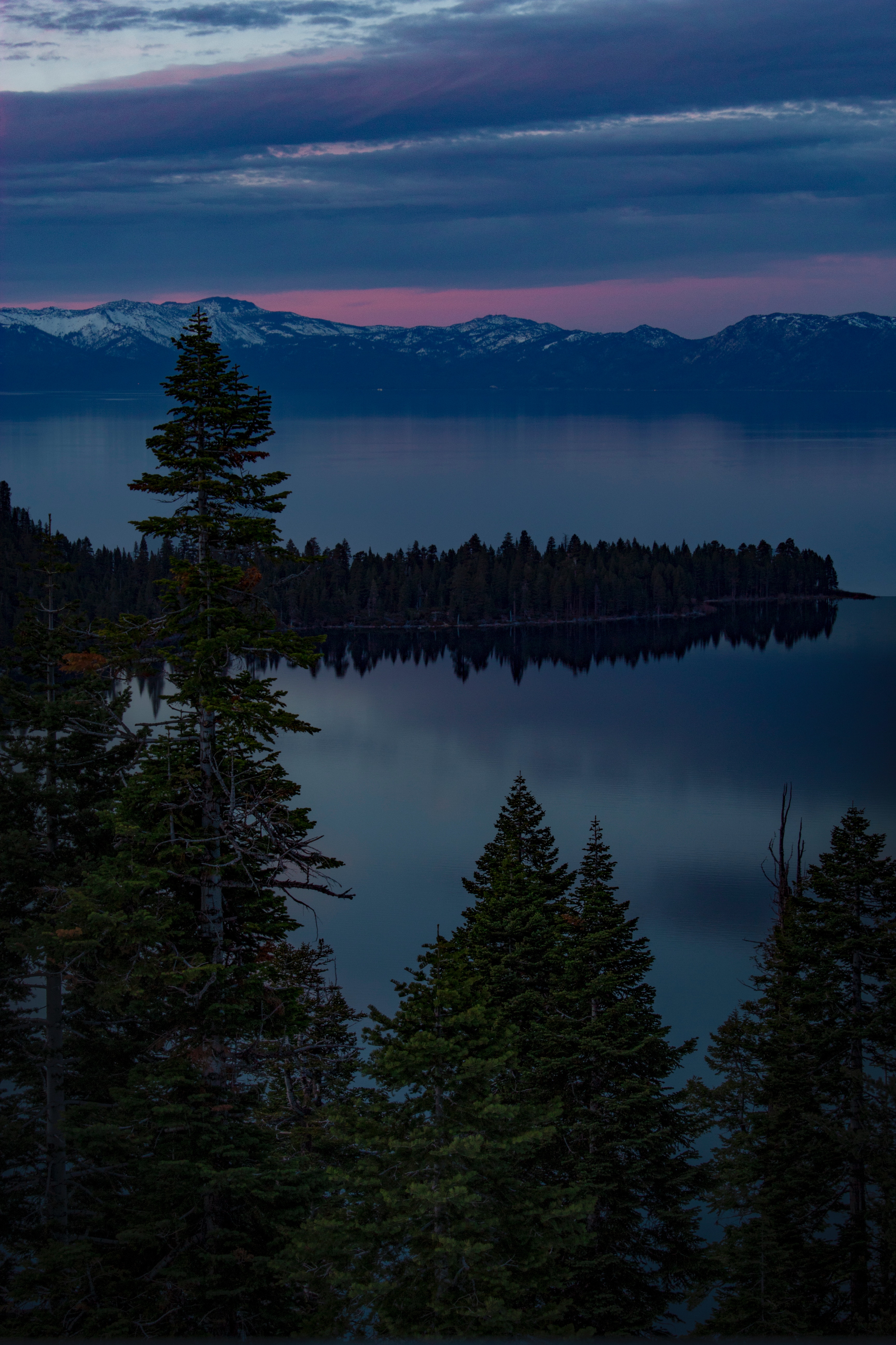 75414 descargar fondo de pantalla árboles, naturaleza, noche, lago, ee.uu, estados unidos, south lake tahoe, lago tahoe del sur: protectores de pantalla e imágenes gratis