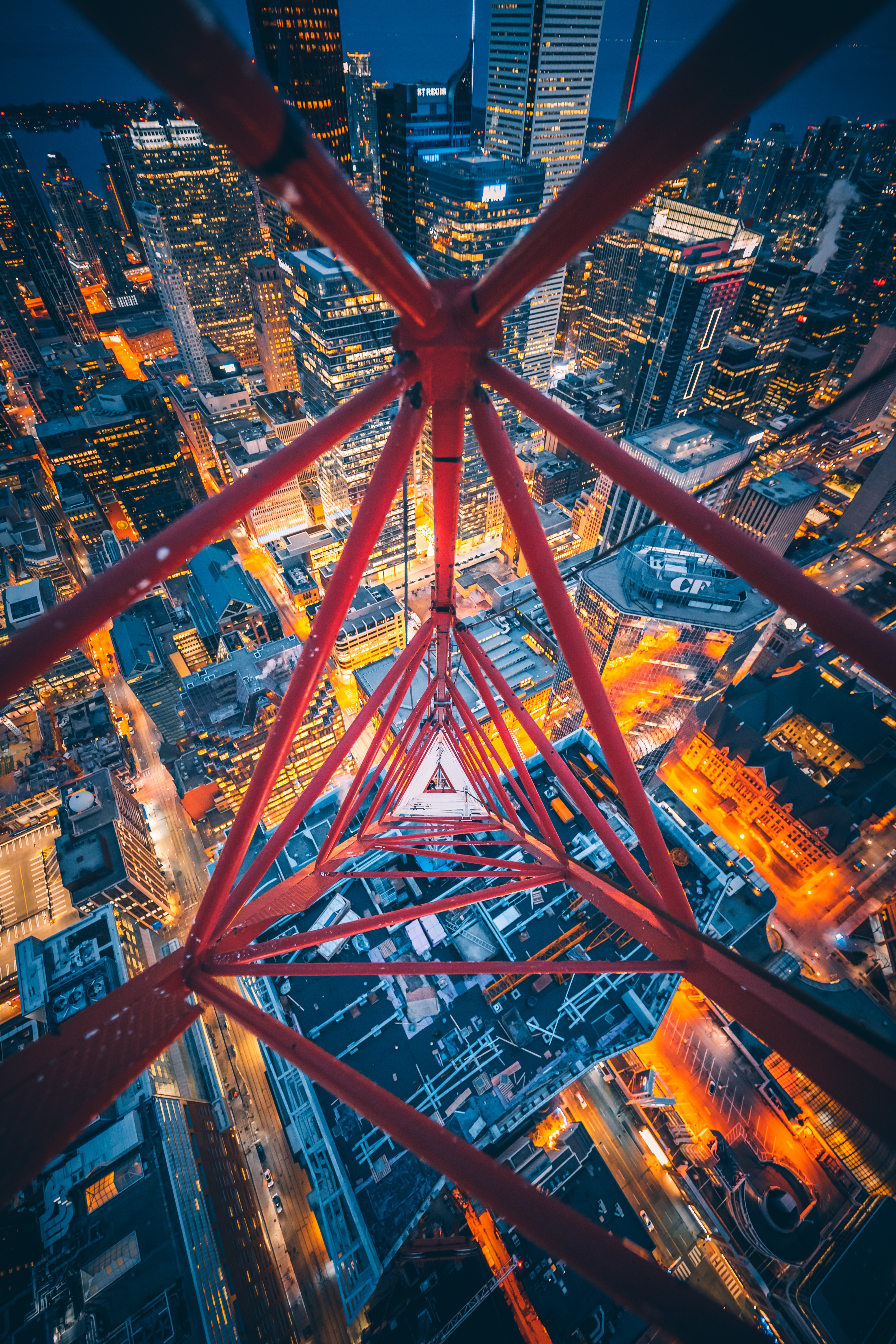 Overview construction, canada, view from above, cities Lock Screen