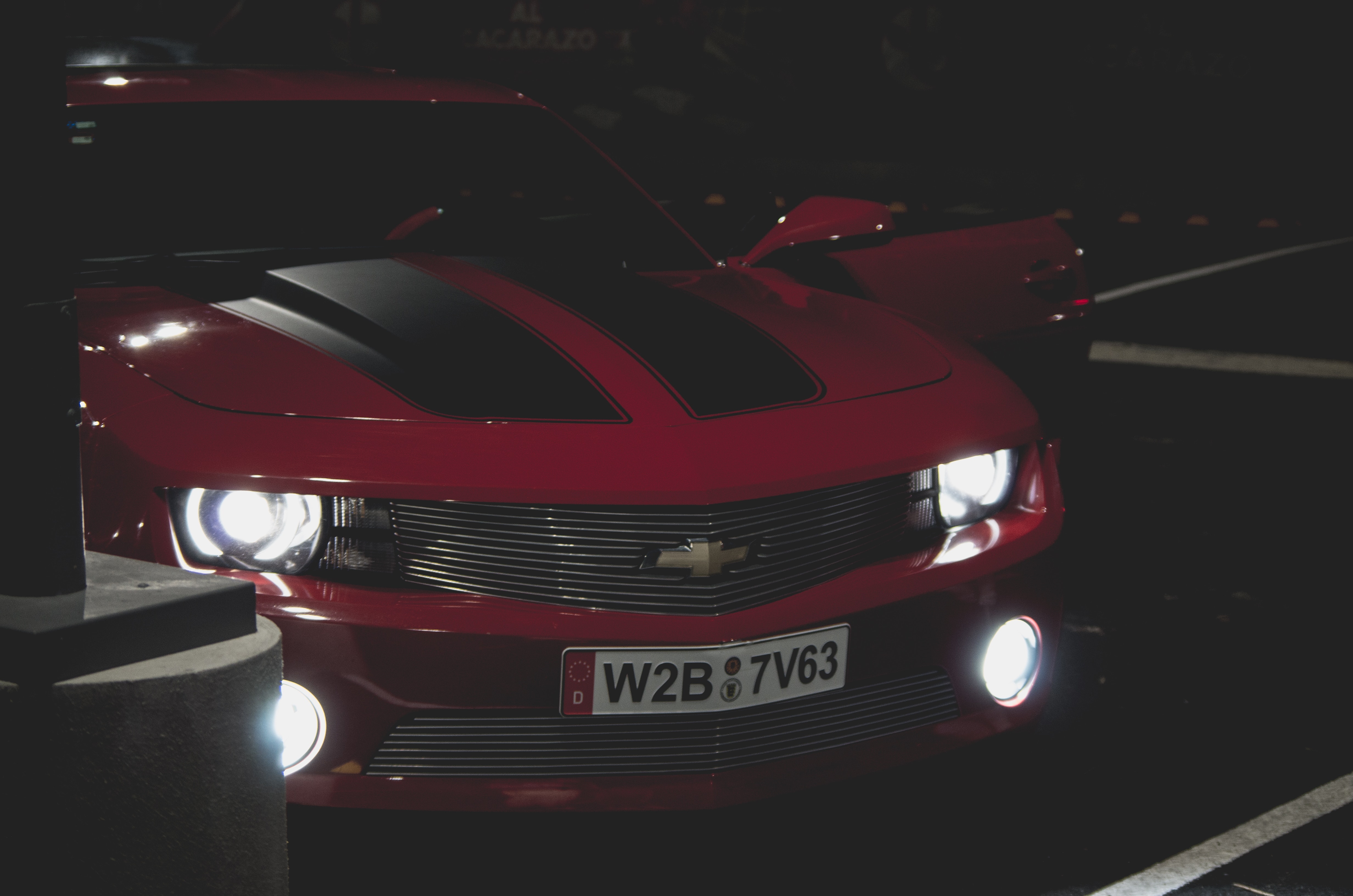 chevrolet camaro, cars, lights, front view, headlights, front bumper Full HD