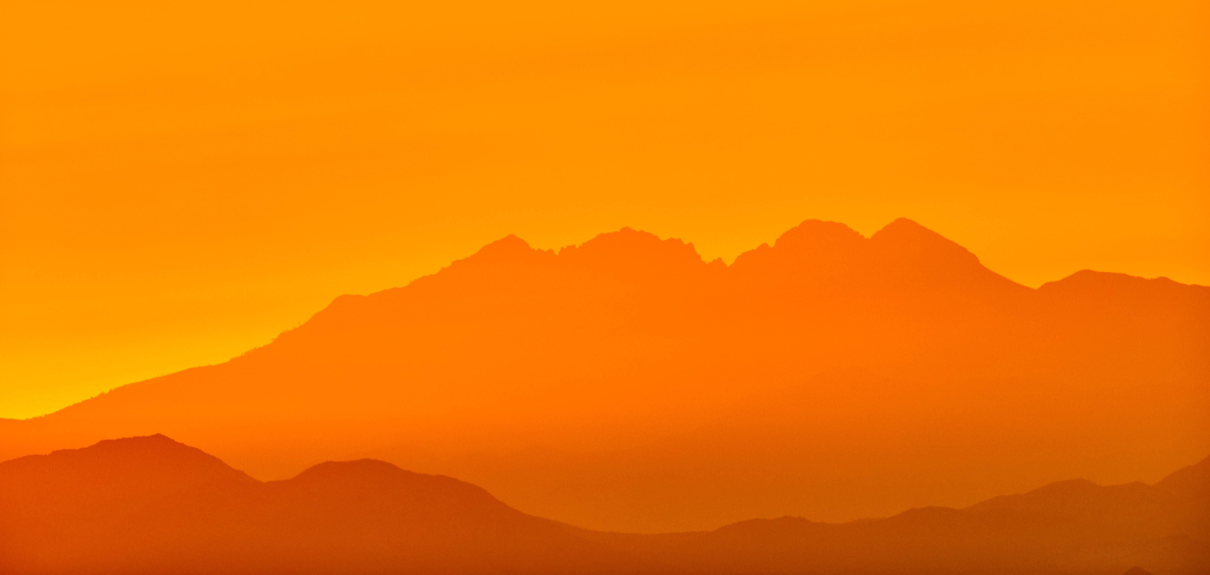 130206 free download Orange wallpapers for phone, silhouette, mountains, nature, rocks Orange images and screensavers for mobile