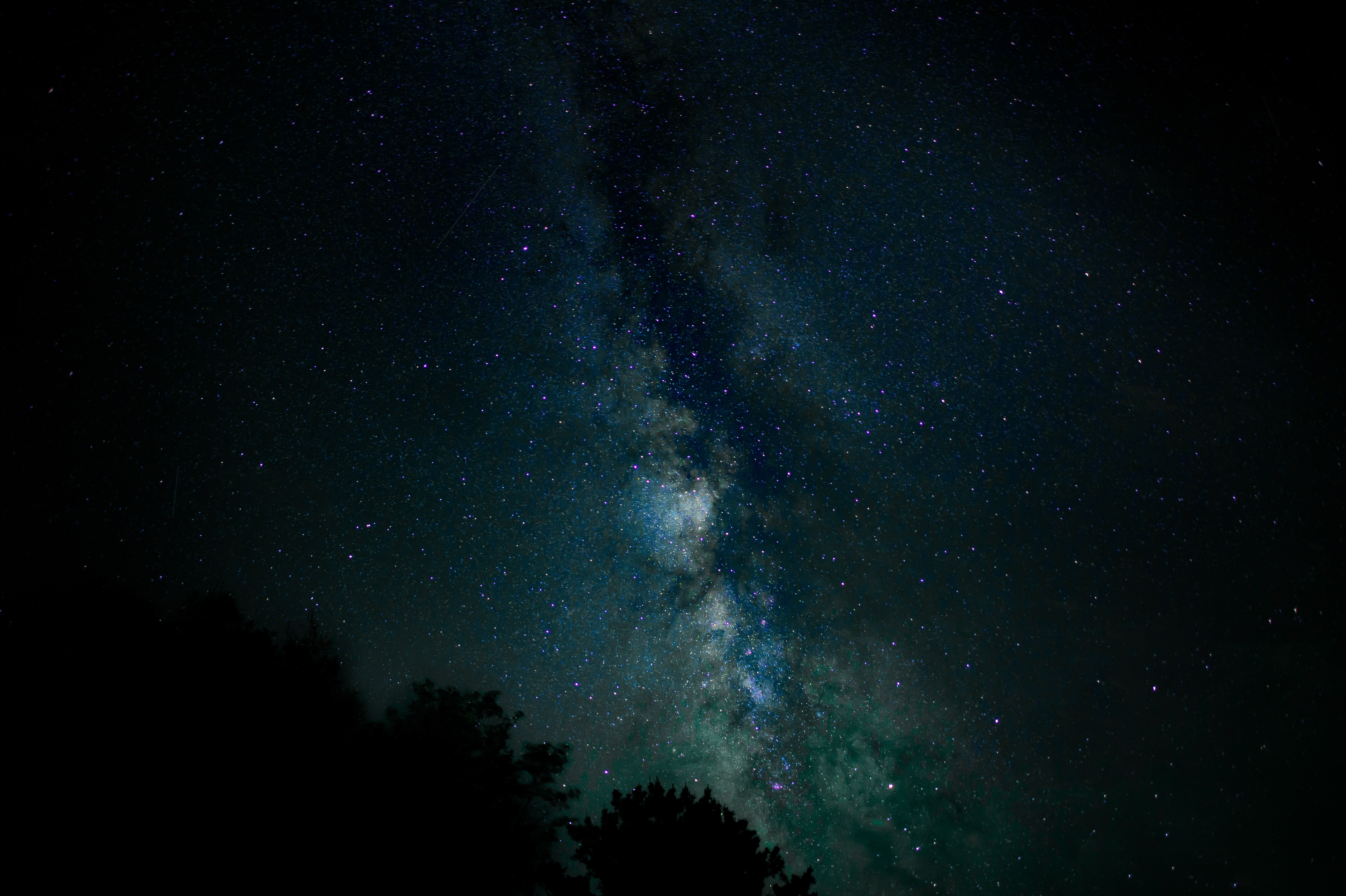 Mobile HD Wallpaper Stars milky way, night, universe, starry sky