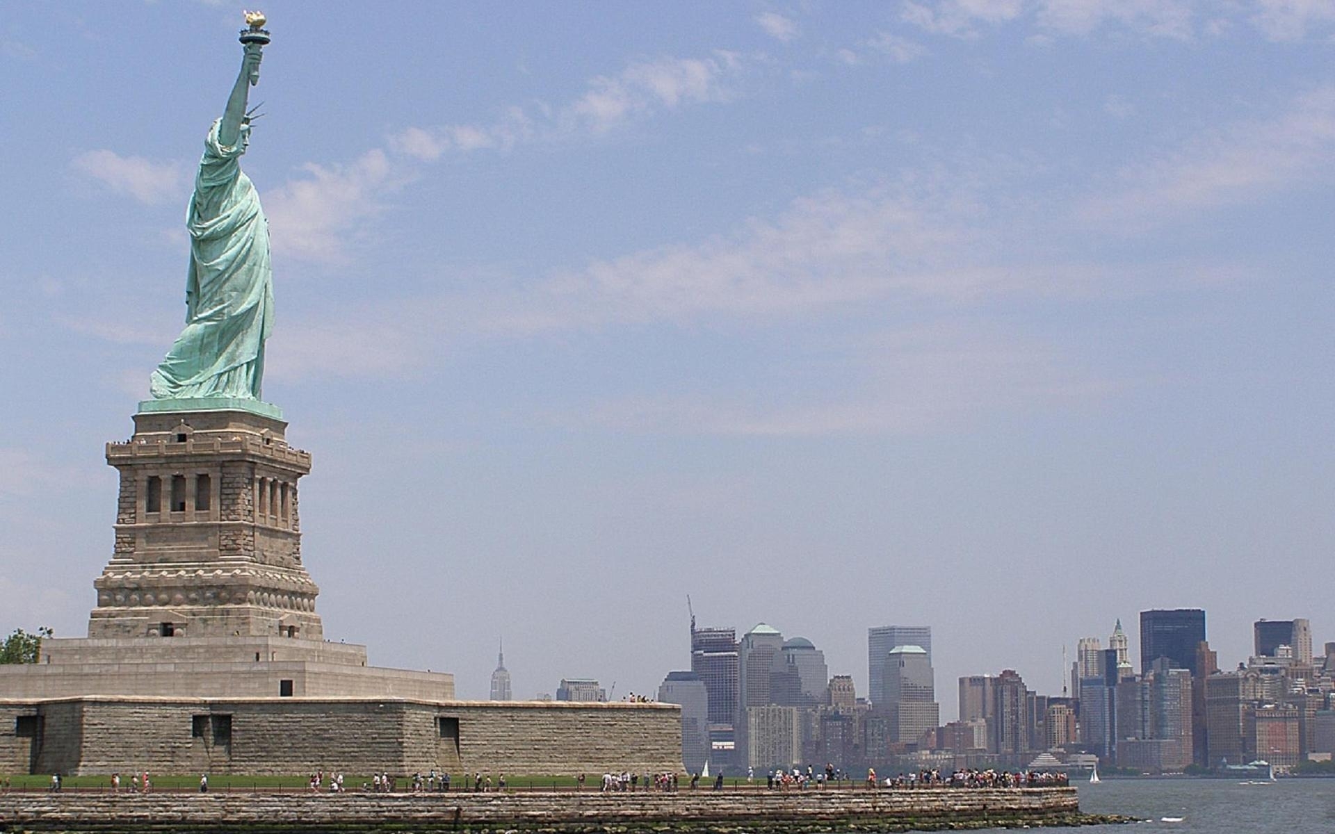 31539 Bildschirmschoner und Hintergrundbilder Statue Of Liberty auf Ihrem Telefon. Laden Sie landschaft, blau, architektur Bilder kostenlos herunter