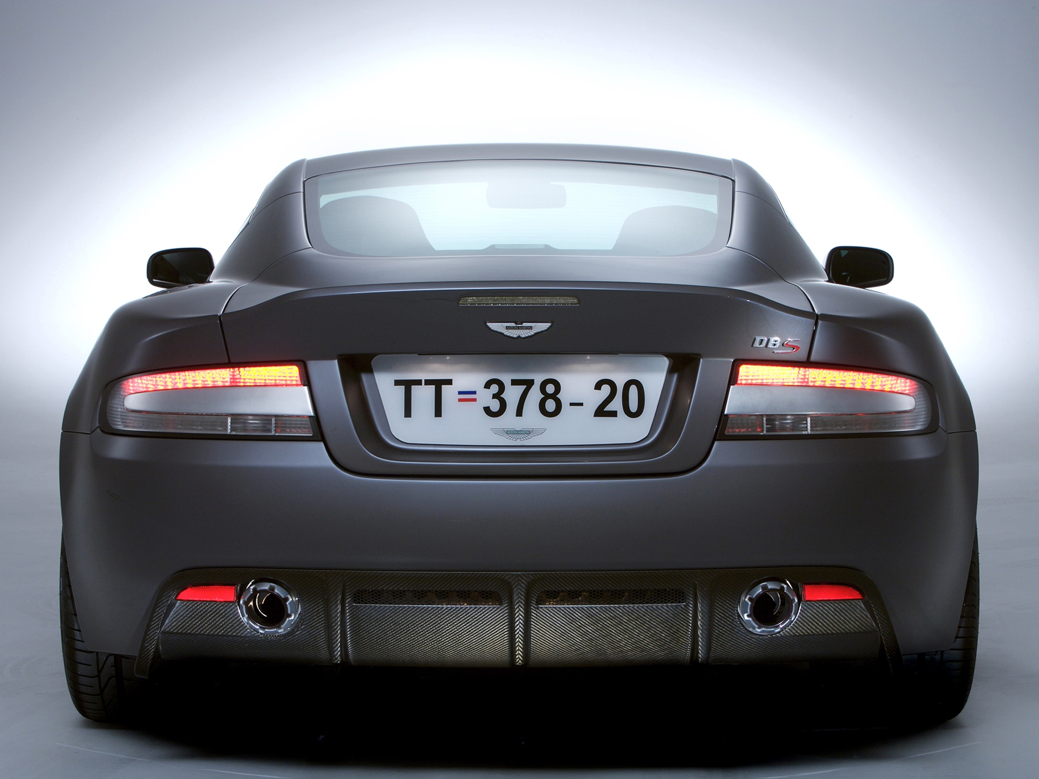 cars, dbs, auto, aston martin, grey, back view, rear view, style, 2006