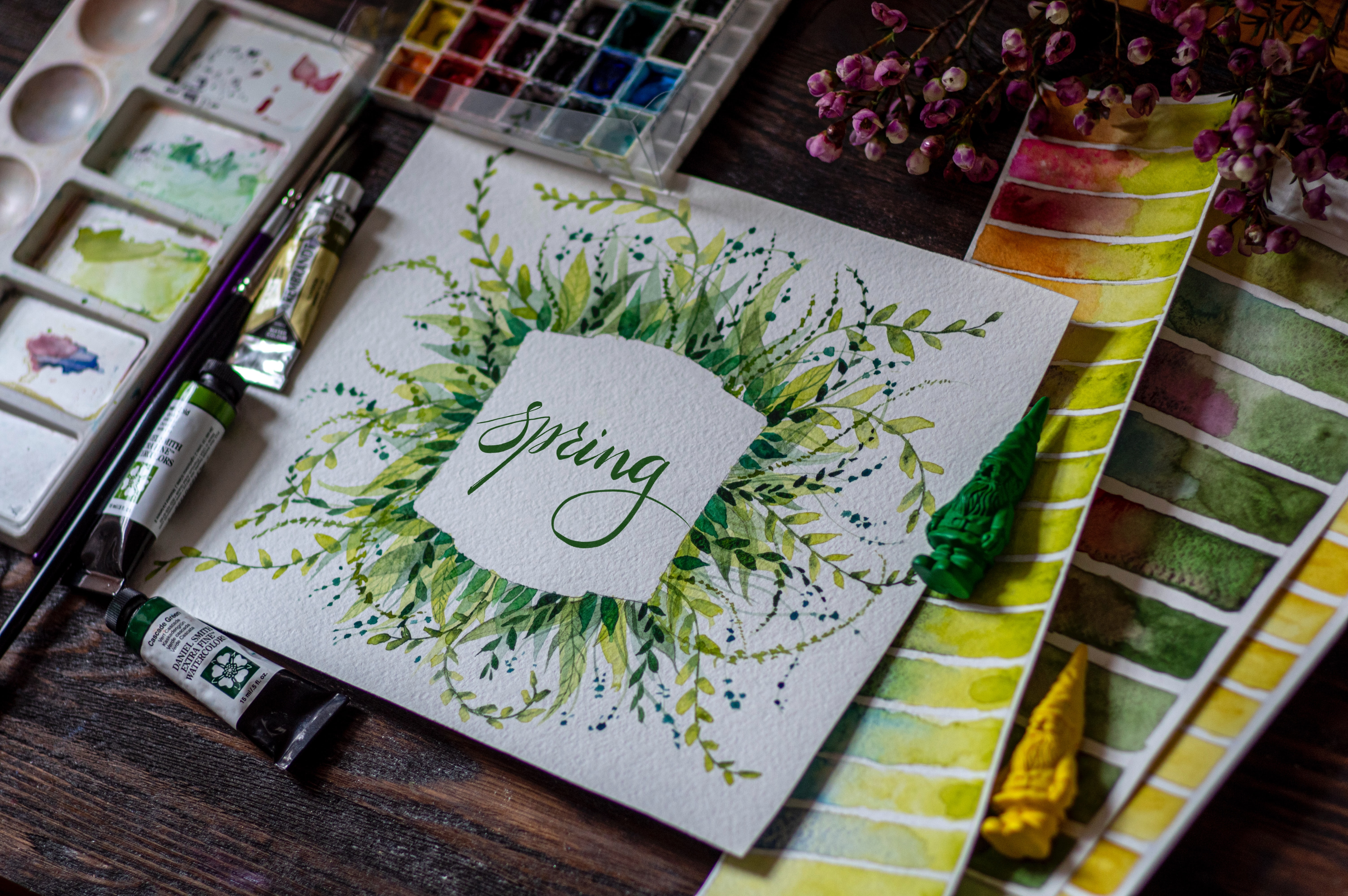 spring, lettering, word, words Ultrawide Wallpapers
