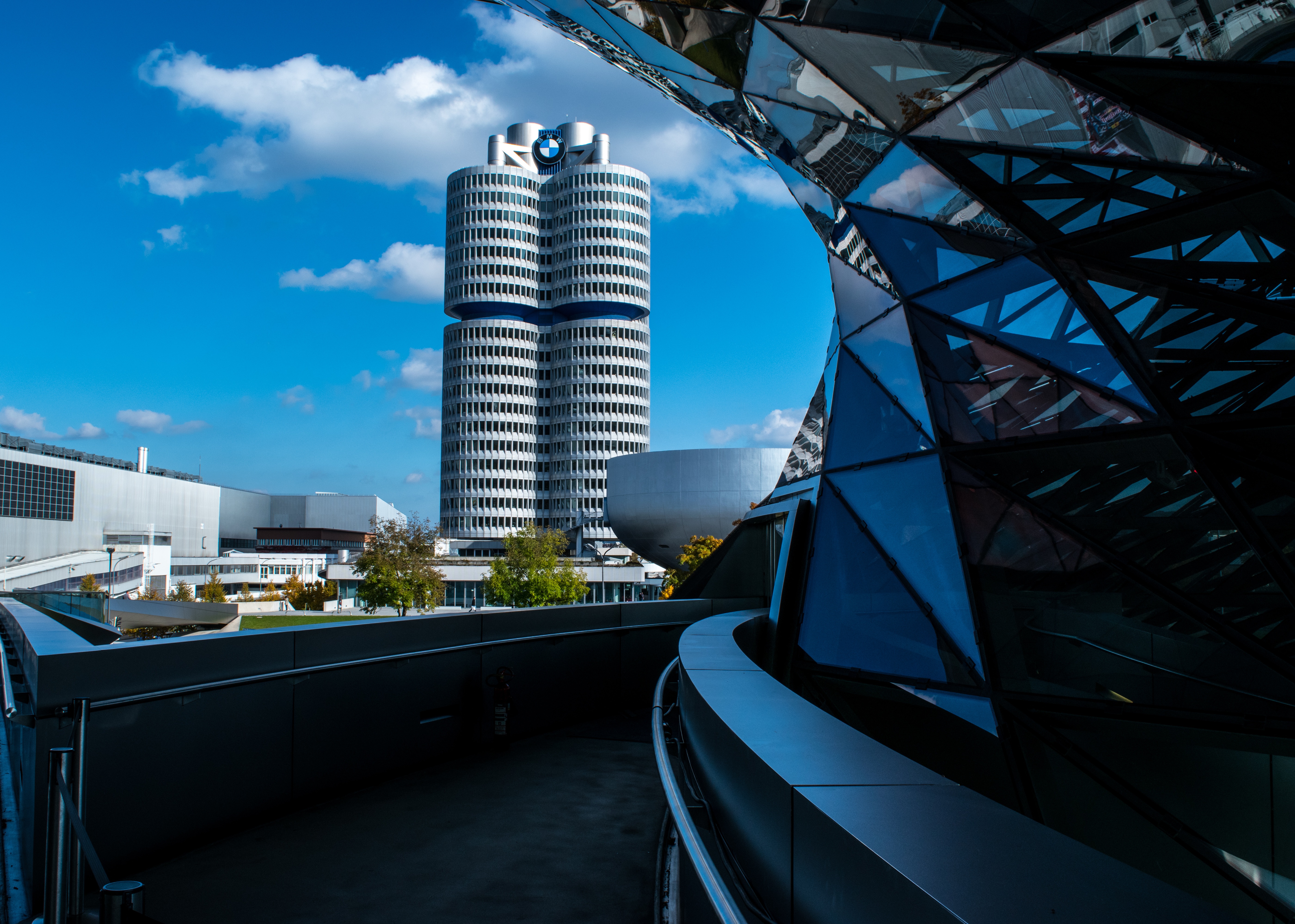 bmw, cities, architecture, building, structure, skyscrapers, modern, up to date cellphone