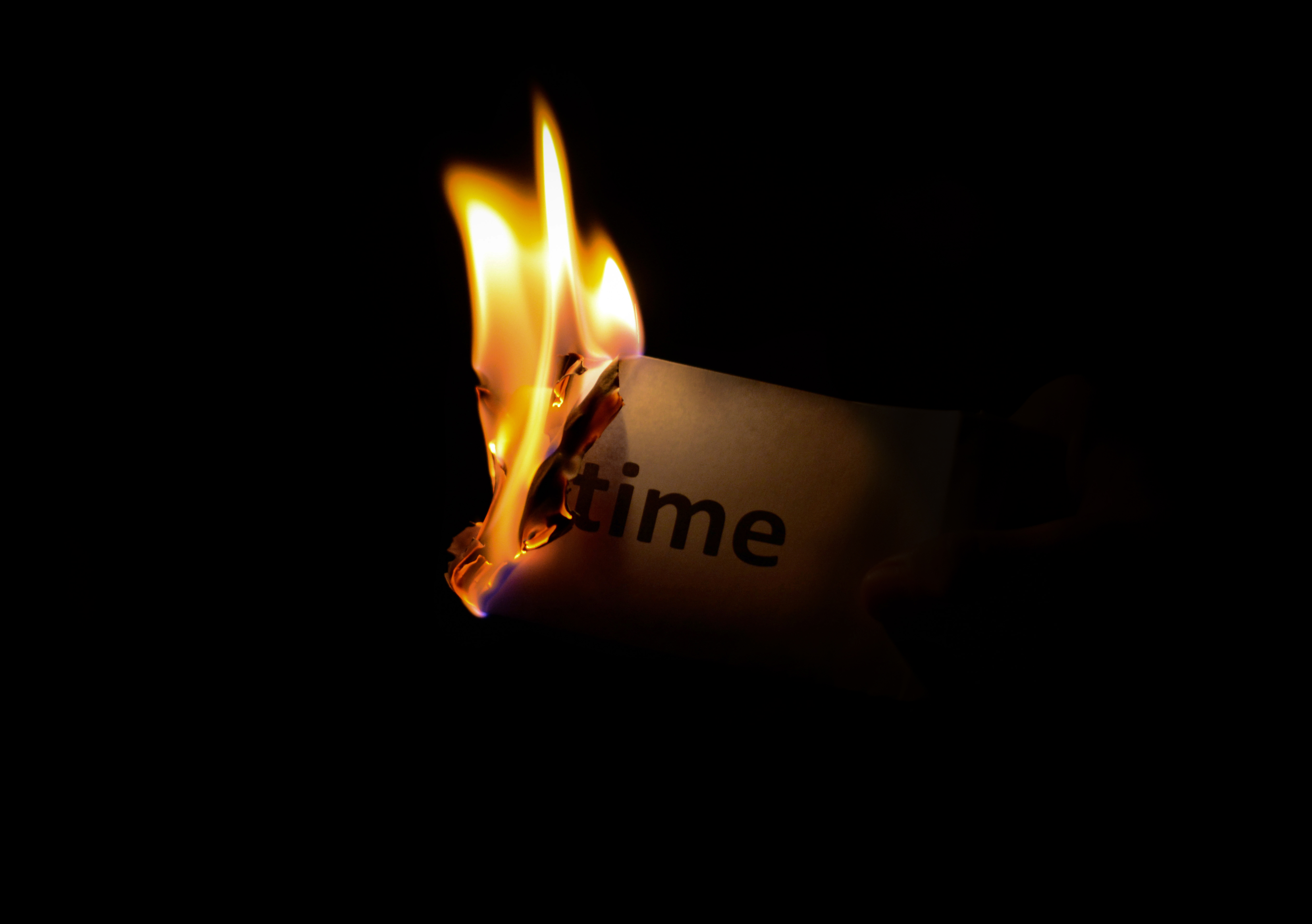 HD wallpaper words, inspiration, it's time, time, fire