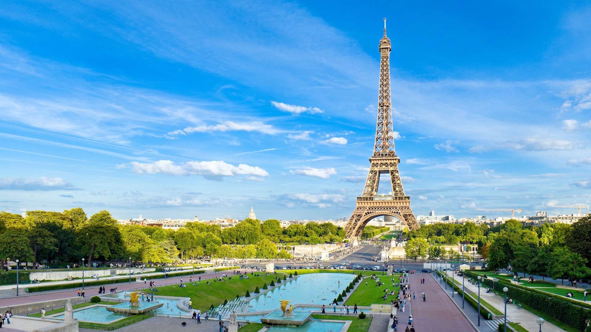 Handy-Wallpaper Paris, Landschaft, Eiffelturm kostenlos herunterladen.