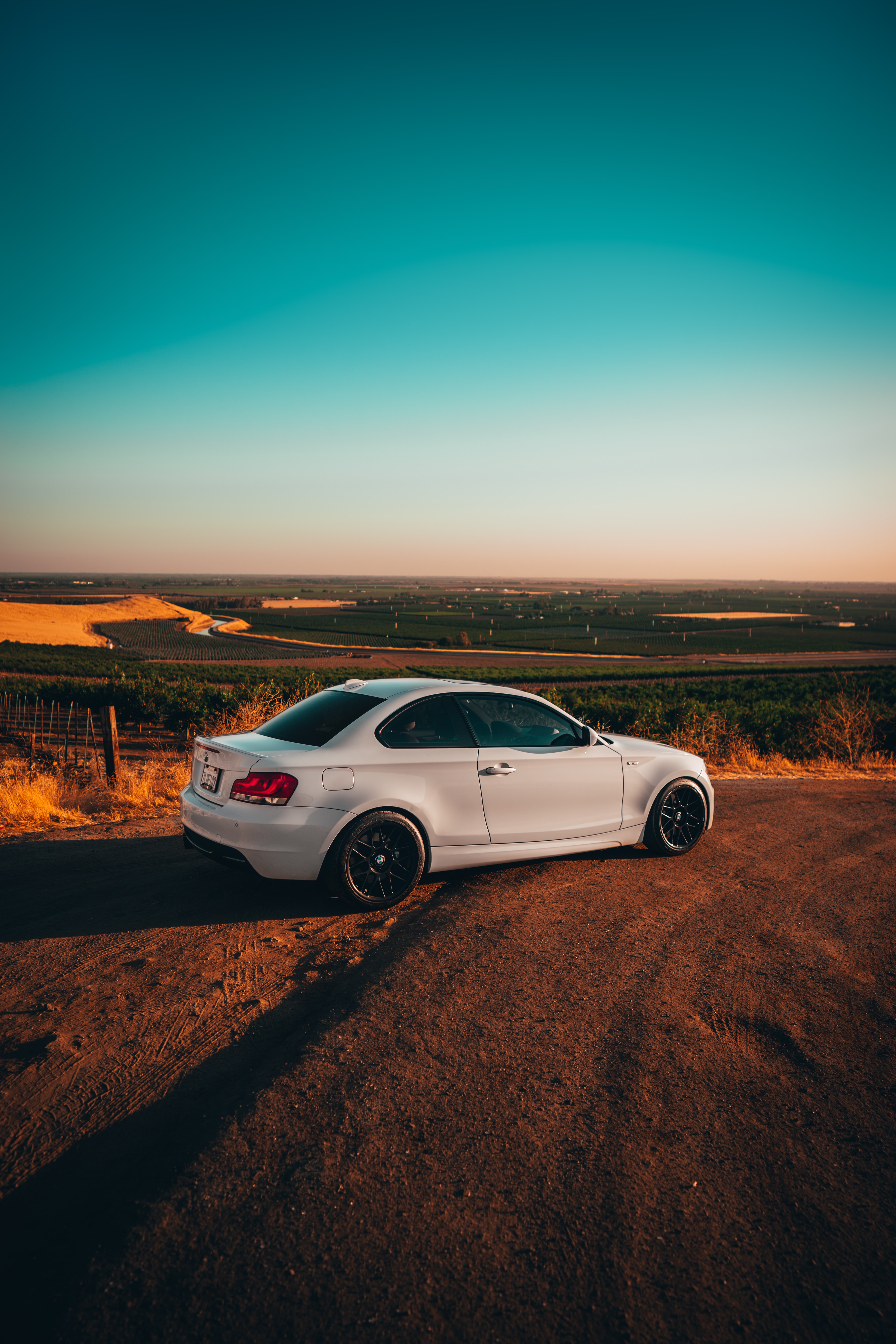 Mobile Wallpaper Bmw side view, cars, field, car