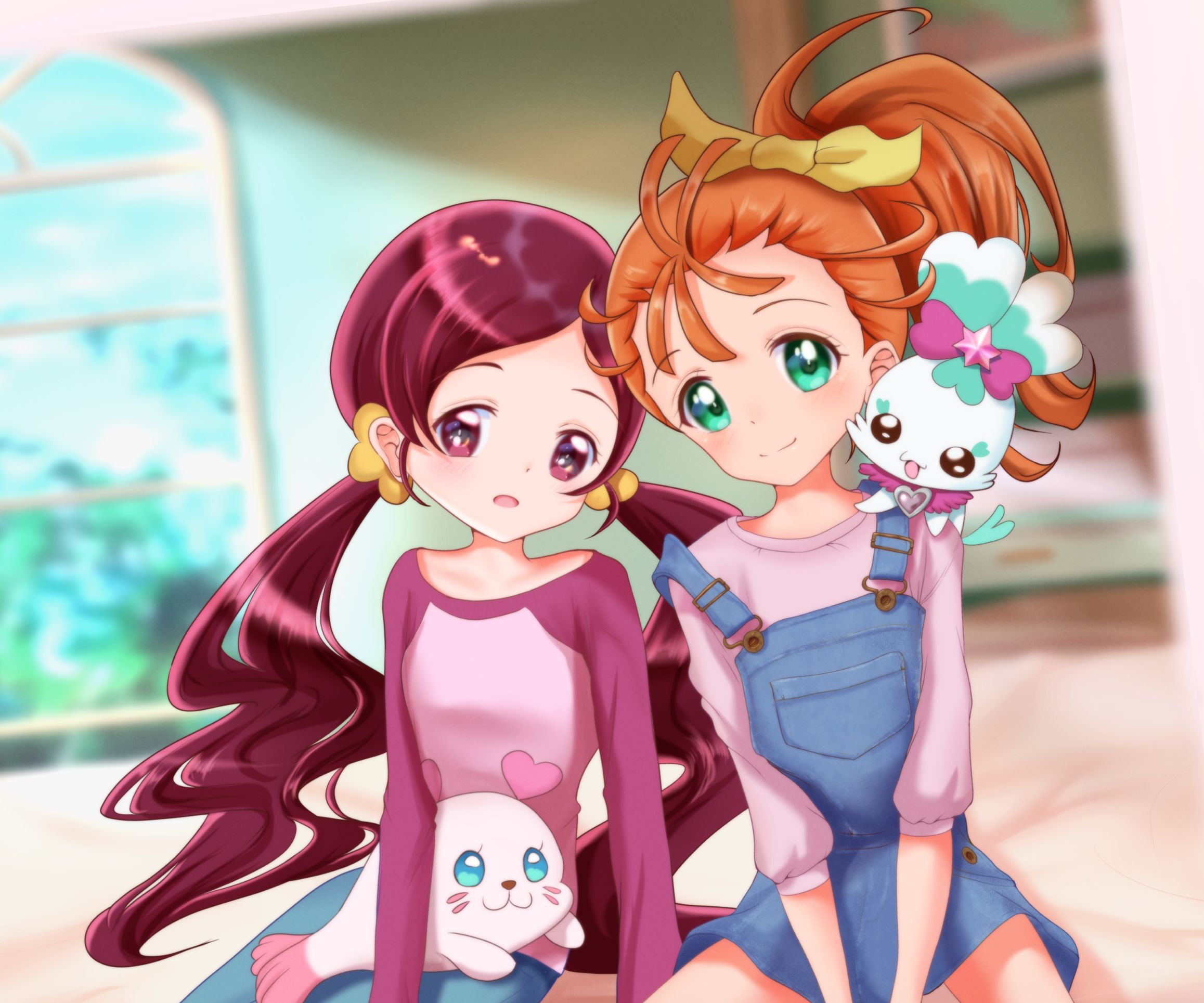 Mobile Wallpaper Anime Tropical Rouge Pretty Cure Laura Pretty Cure Manatsu Natsumi