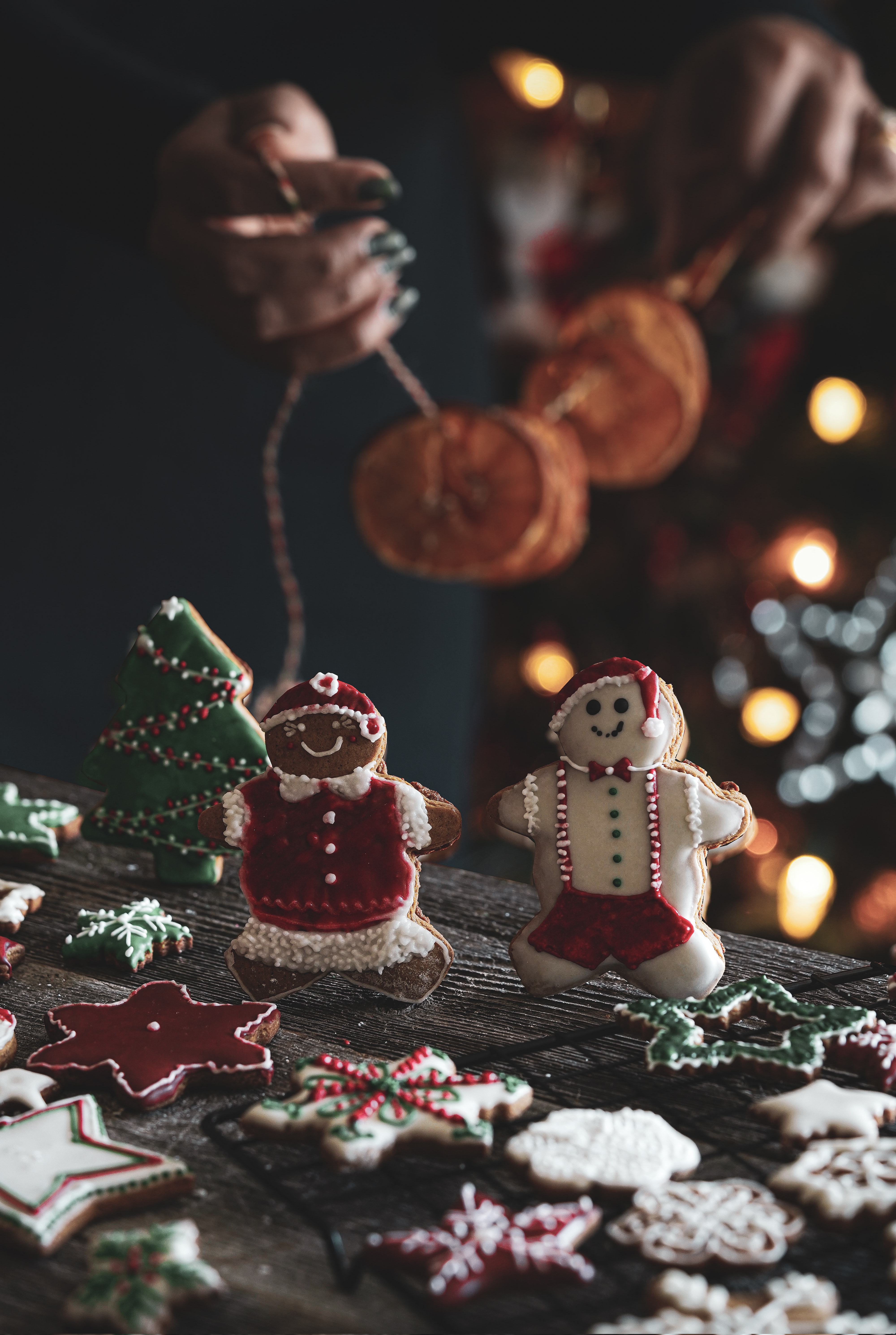 Widescreen image christmas, gingerbread, holiday, holidays