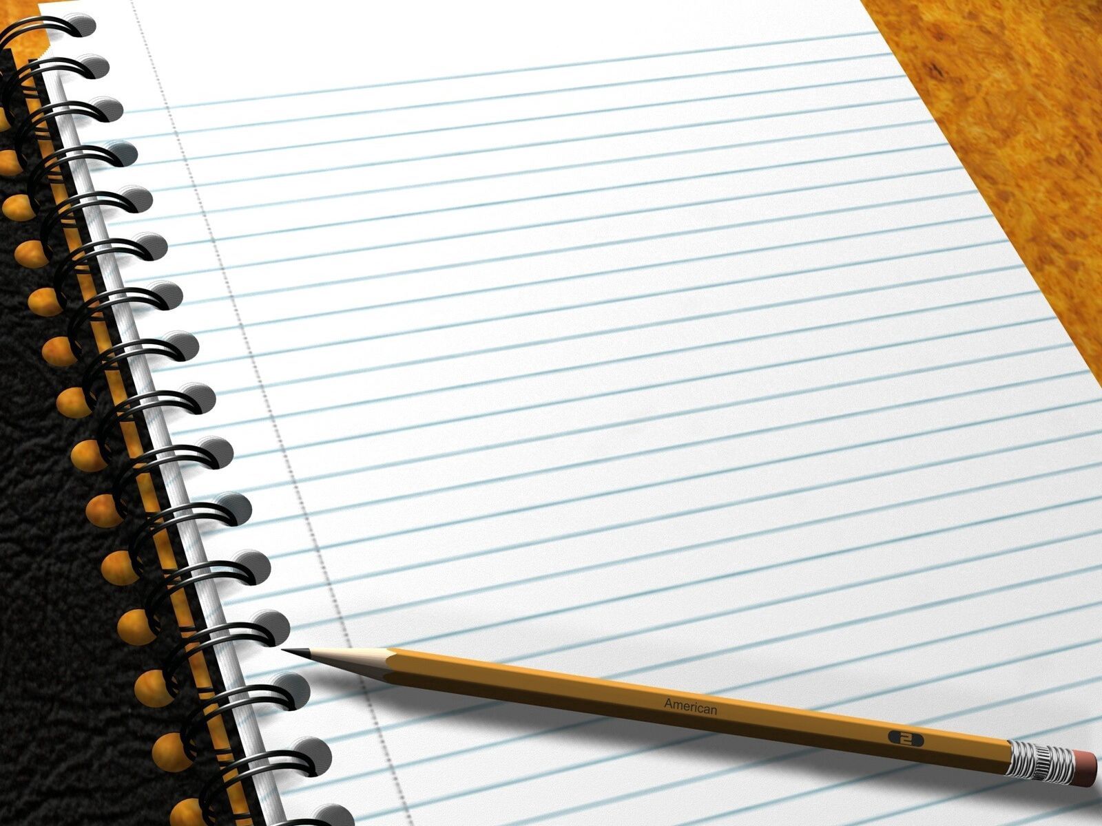 Notebook miscellanea, miscellaneous, notepad, pencil Lock Screen