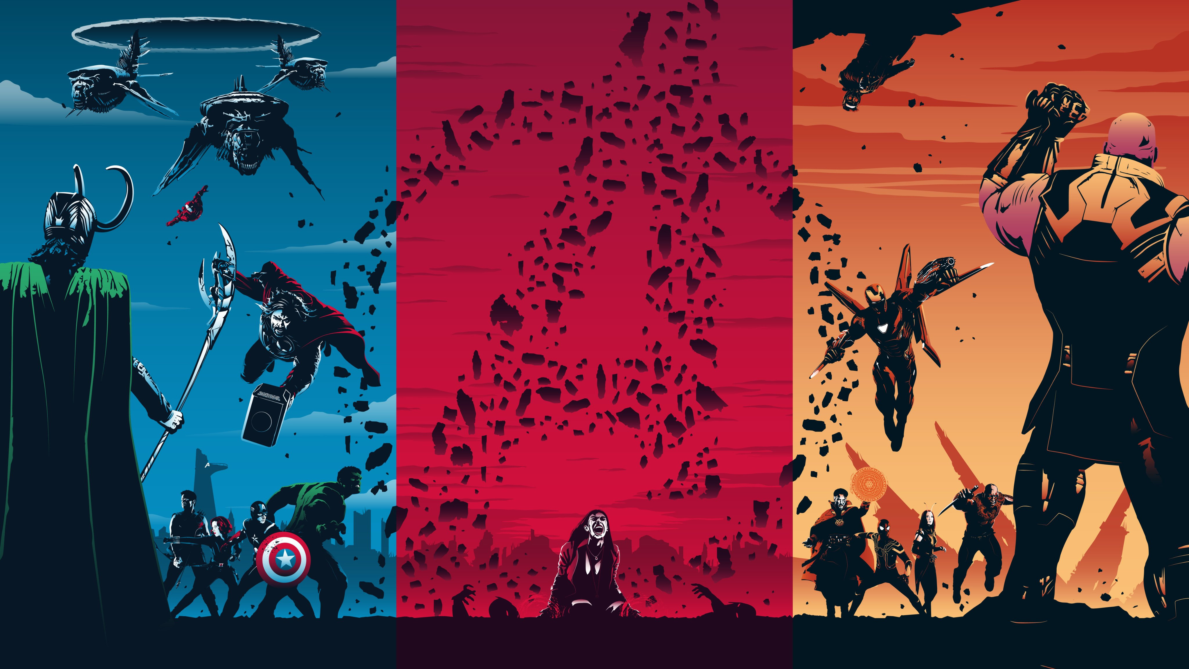 HD desktop wallpaper: Spider Man, Hulk, Iron Man, Captain America, Movie,  Thor, Black Widow, Hawkeye, The Avengers, Scarlet Witch, Doctor Strange,  Loki (Marvel Comics), Star Lord, Drax The Destroyer, Thanos, Mantis (Marvel