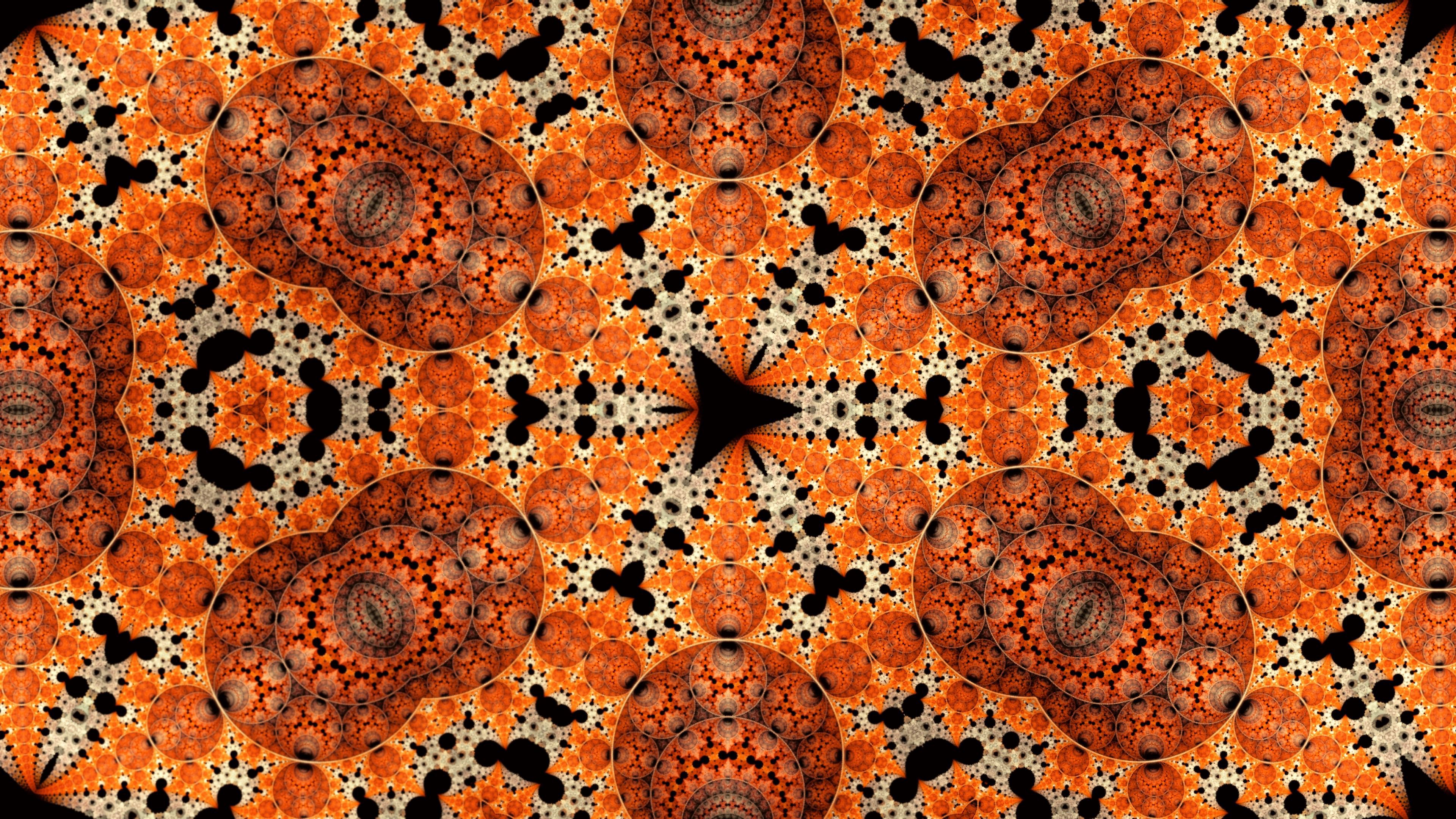 abstract, pattern, round, kaleidoscope Phone Background