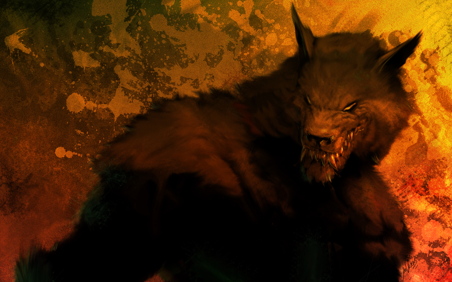 dark, fantasy, werewolf High Definition image