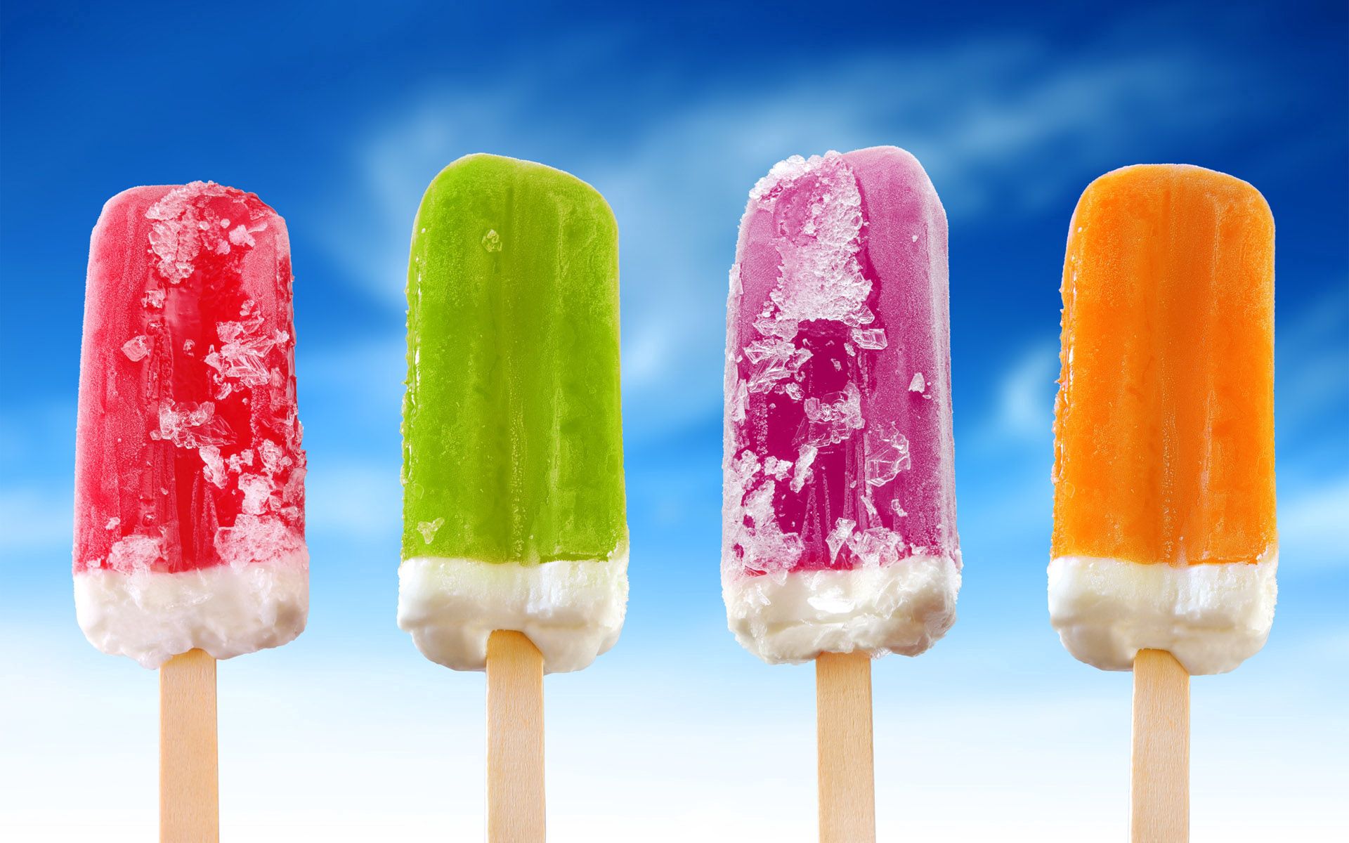 colorful, ice cream, food, ice, multicolored, sweet, popsicle 4K Ultra