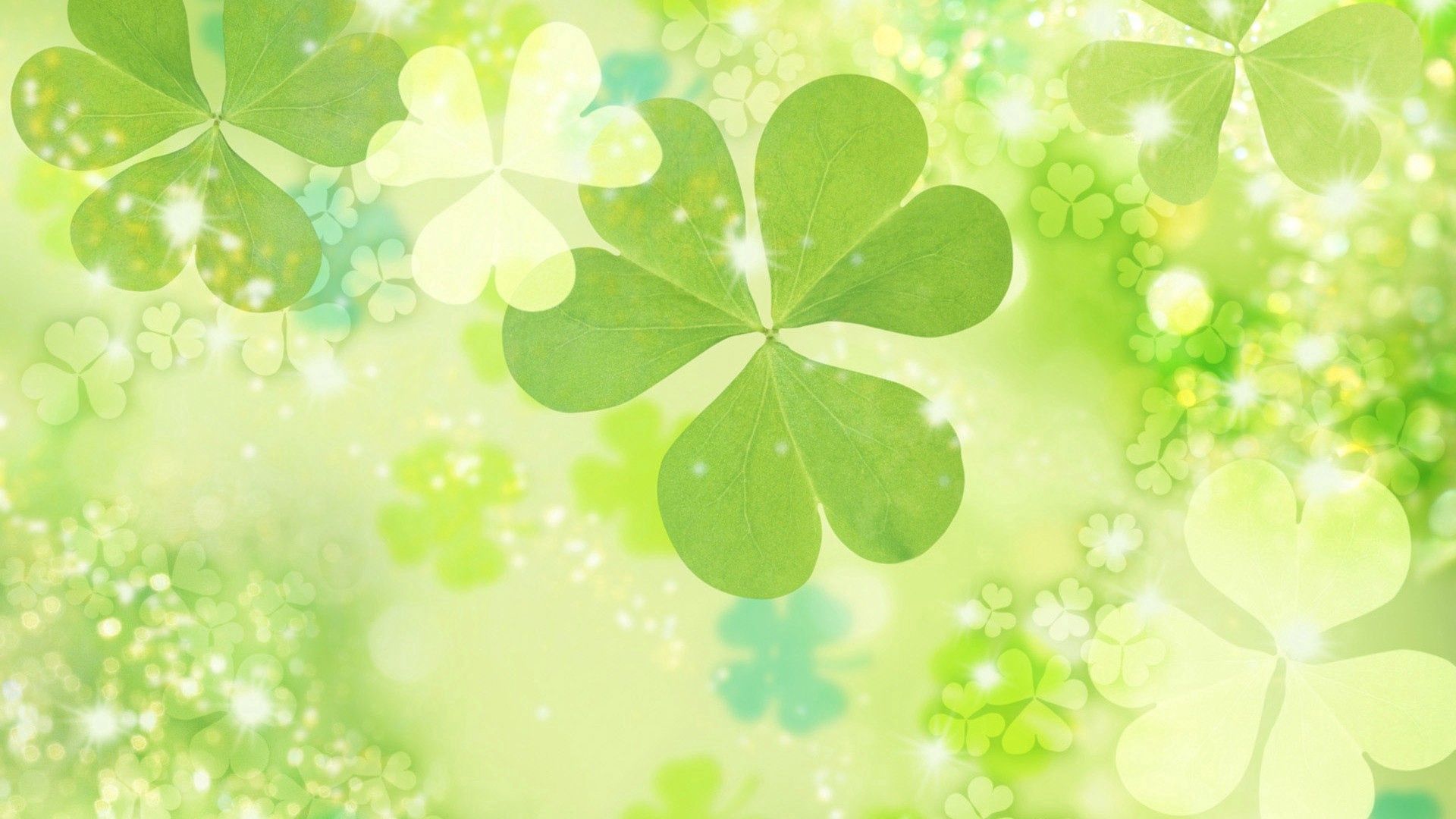 HD wallpaper abstract, flowers, shining, shine, brilliance, surface, clover