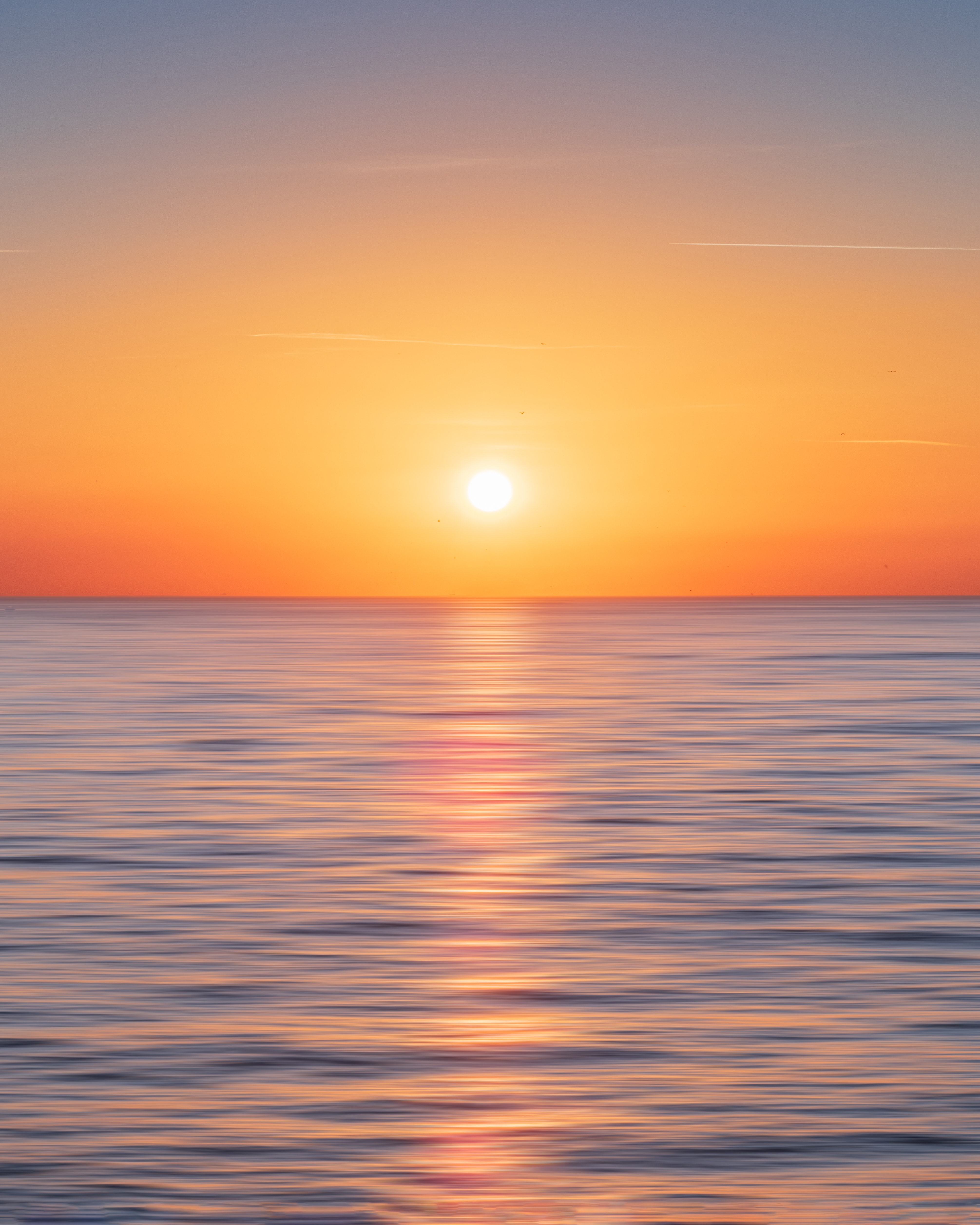 Handy-Wallpaper Sun, Natur, Sunset, Sky, Sea, Horizont kostenlos herunterladen.