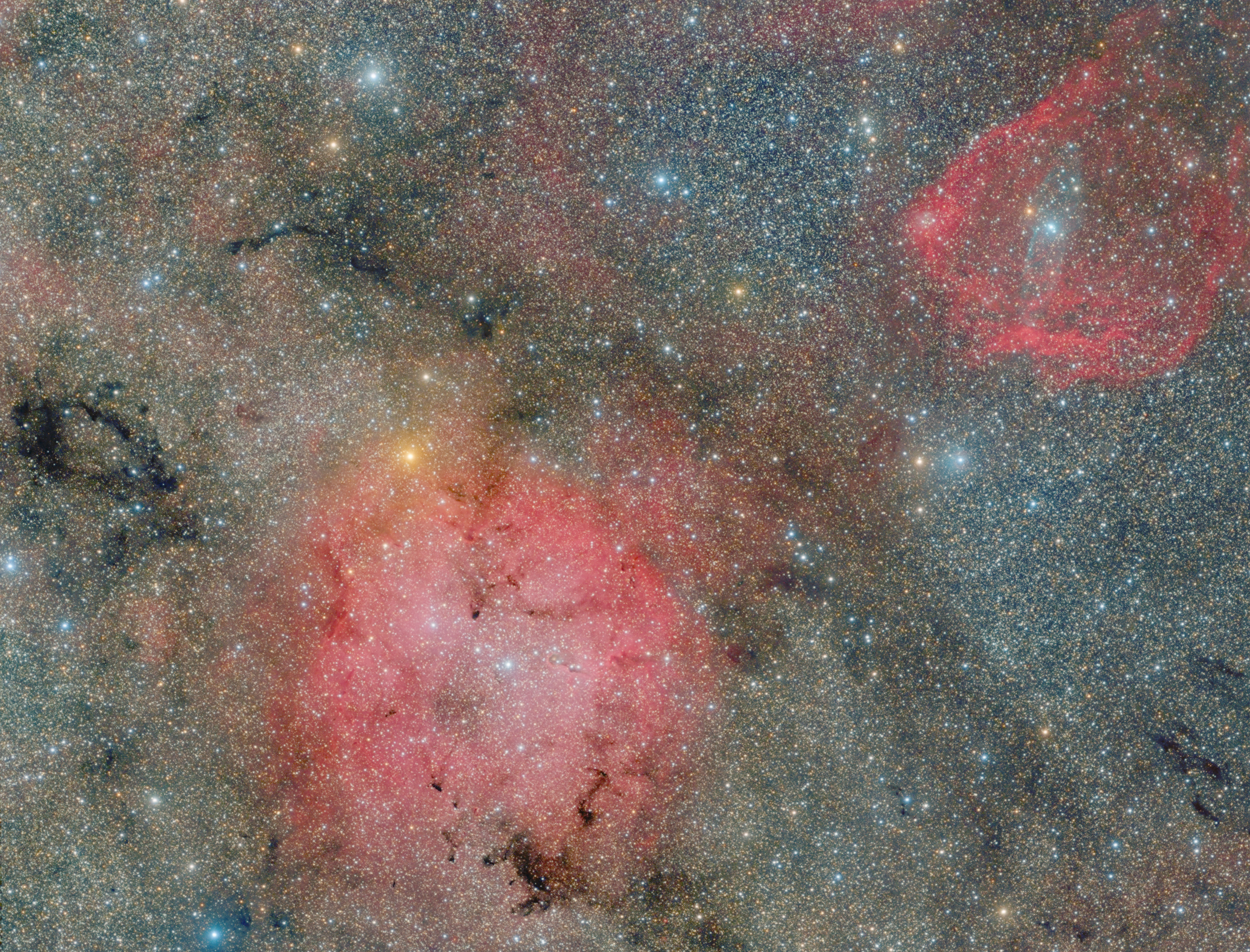 nebula, shining, stars, universe 2160p
